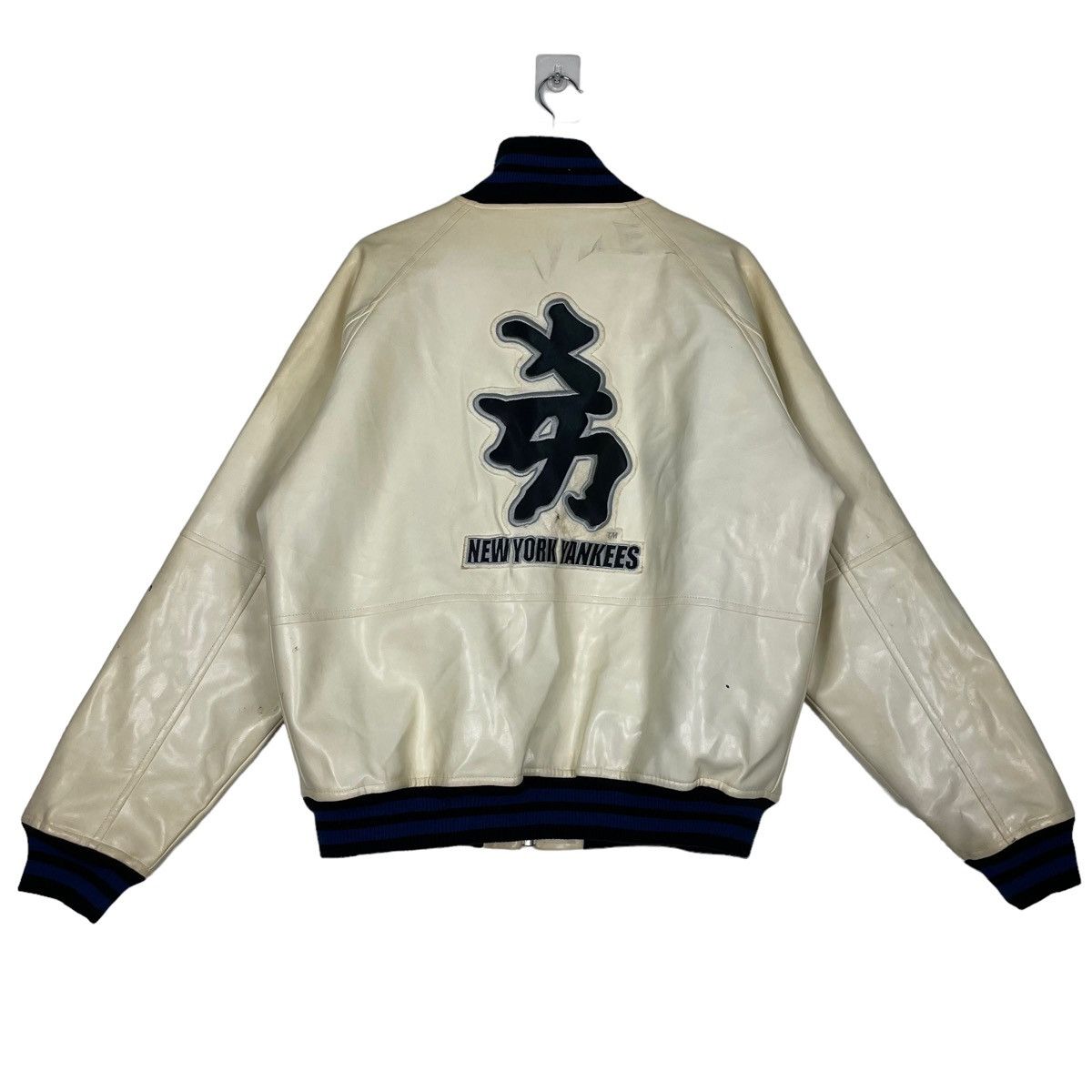 MLB × New York Yankees 💥NEW YORK YANKEES PU LEATHER BOMBER JACKET Size US L / EU 52-54 / 3 - 2 Thumbnail