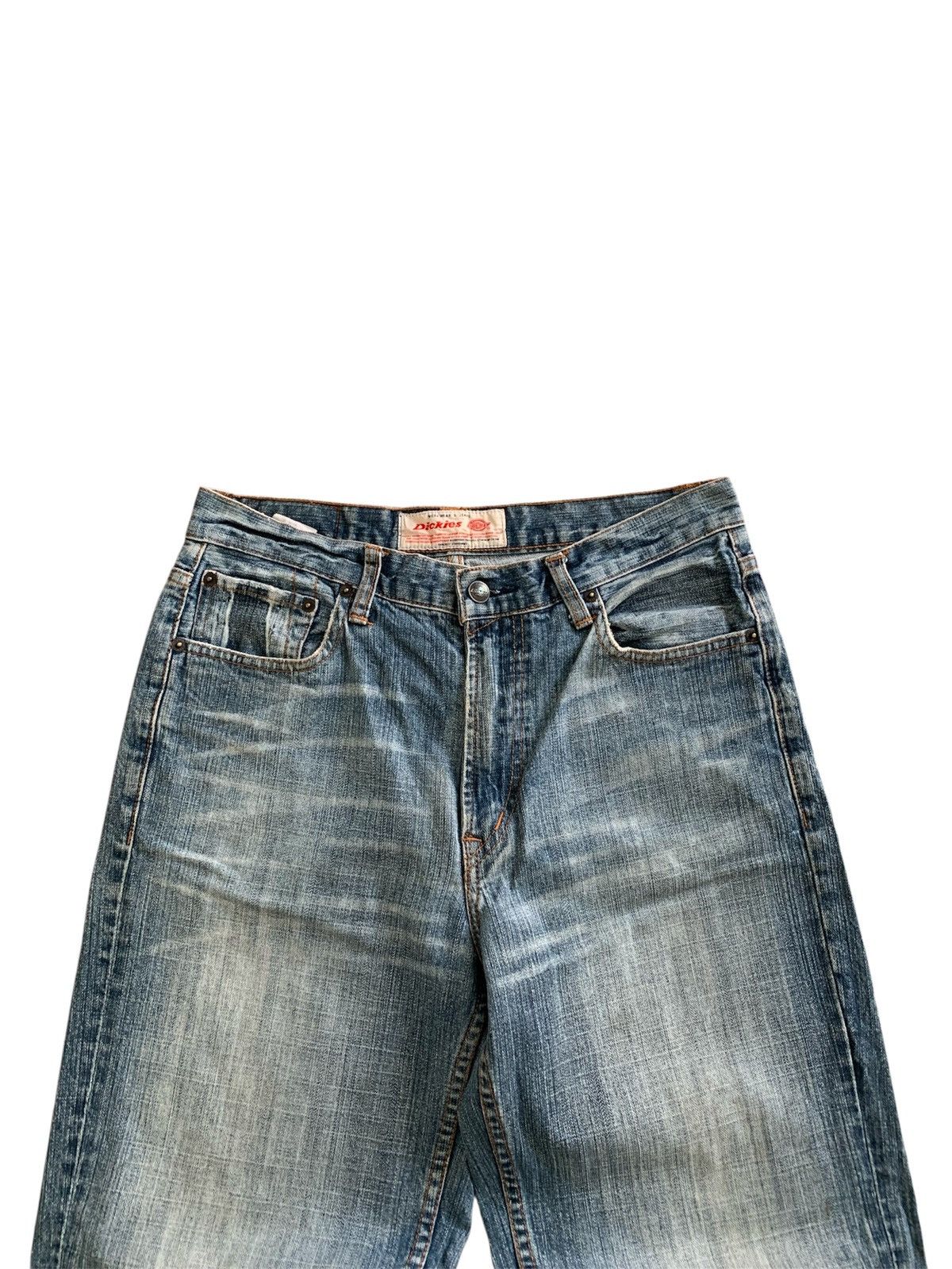 Vintage Vintage Dickies Reguler Faded Blue Jeans Size US 30 / EU 46 - 5 Thumbnail