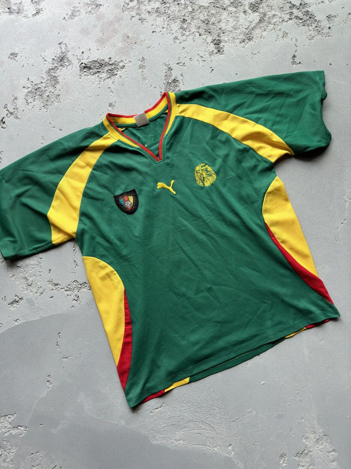 Puma Puma 2000-02 Cameroon Home Soccer Jersey Size US XL / EU 56 / 4 - 1 Thumbnail