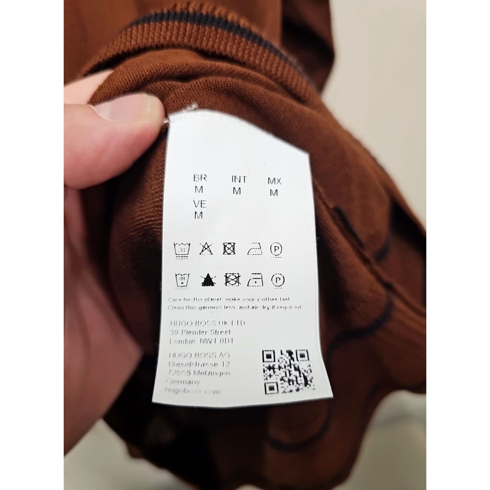 Hugo Boss HUGO BOSS High Neck Jumper Mens M Brown Wool Blend Favino Pullover Neckline Wool Size US M / EU 48-50 / 2 - 4 Thumbnail