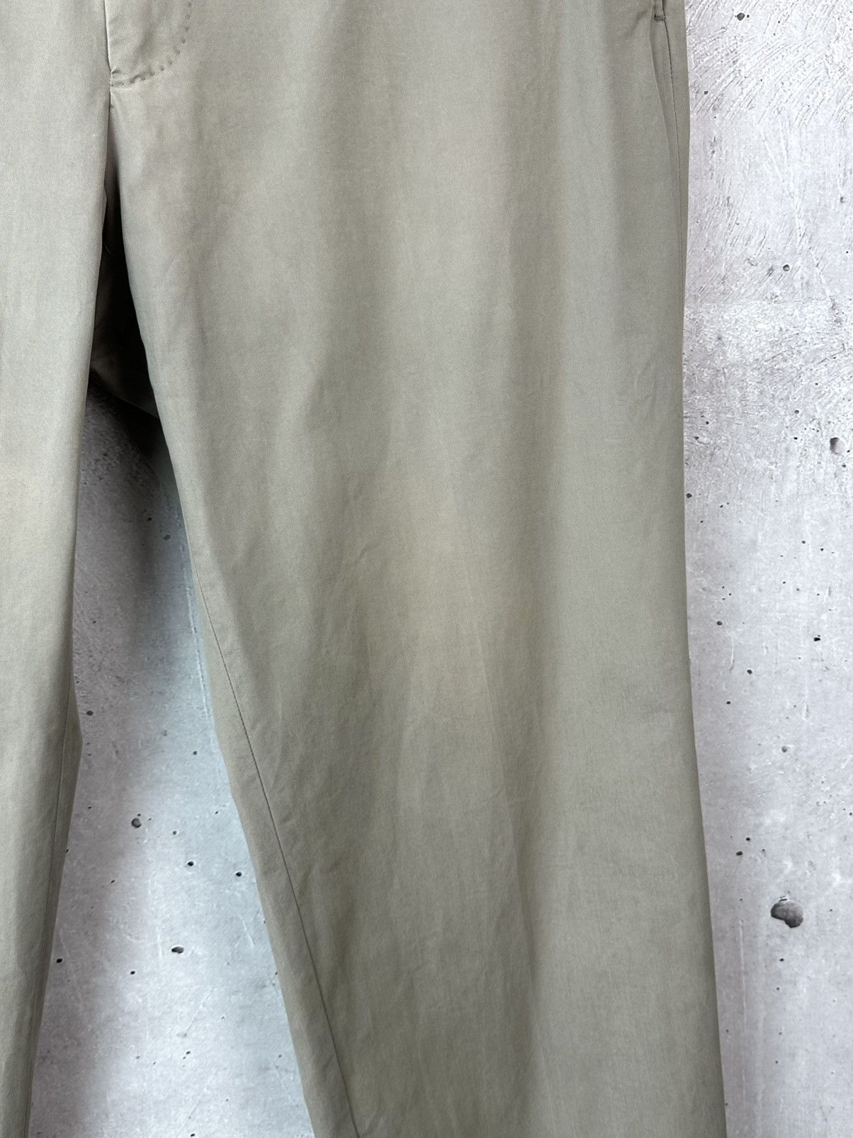Ermenegildo Zegna Ermenegildo Zegna Slim-fit Beige Cotton Men’s Chino Pants Size US 36 / EU 52 - 4 Thumbnail