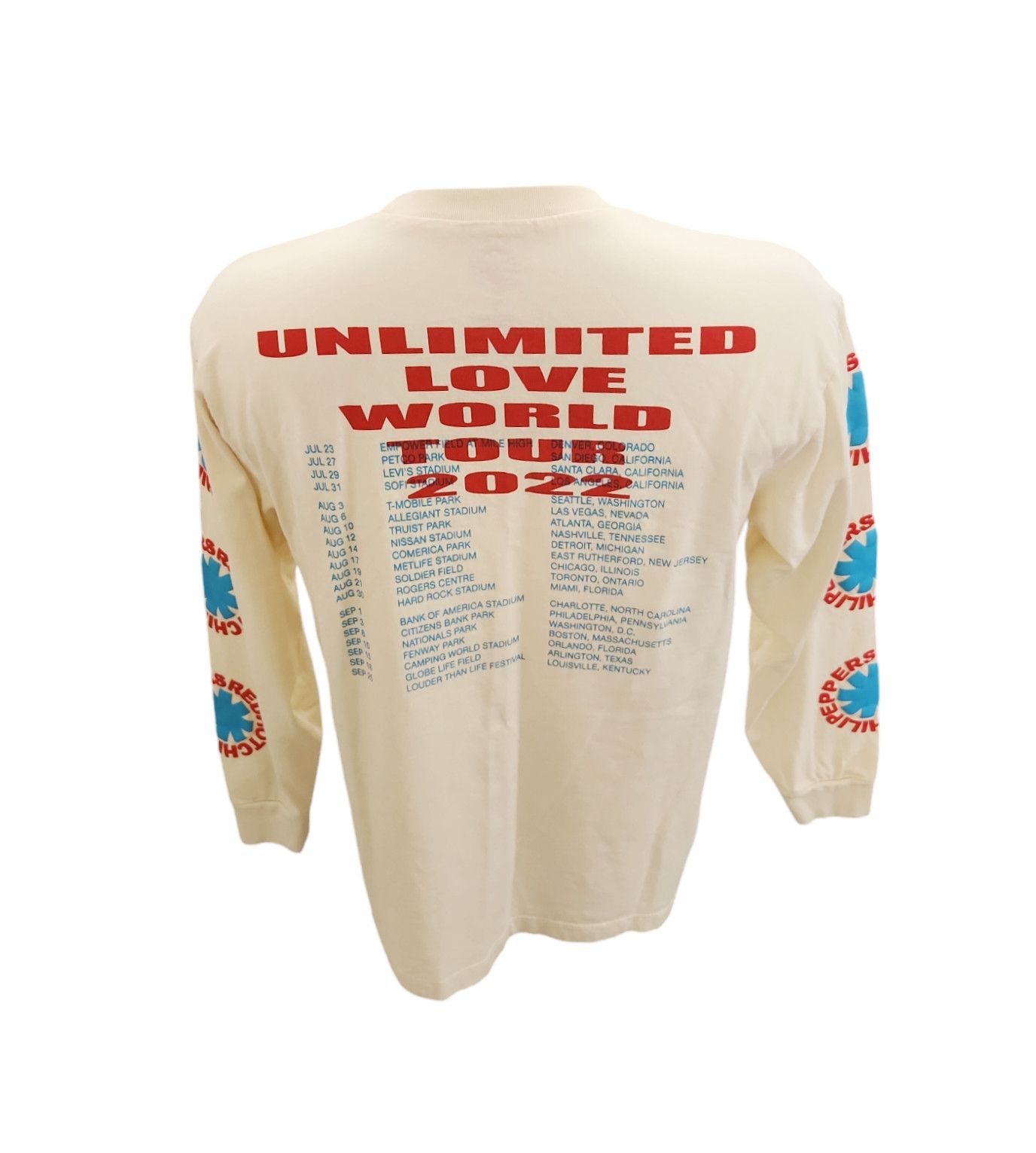 Band Tees Red Hot Chilli Peppers Small Beige Unlimited Love World Tour Size US S / EU 44-46 / 1 - 4 Thumbnail