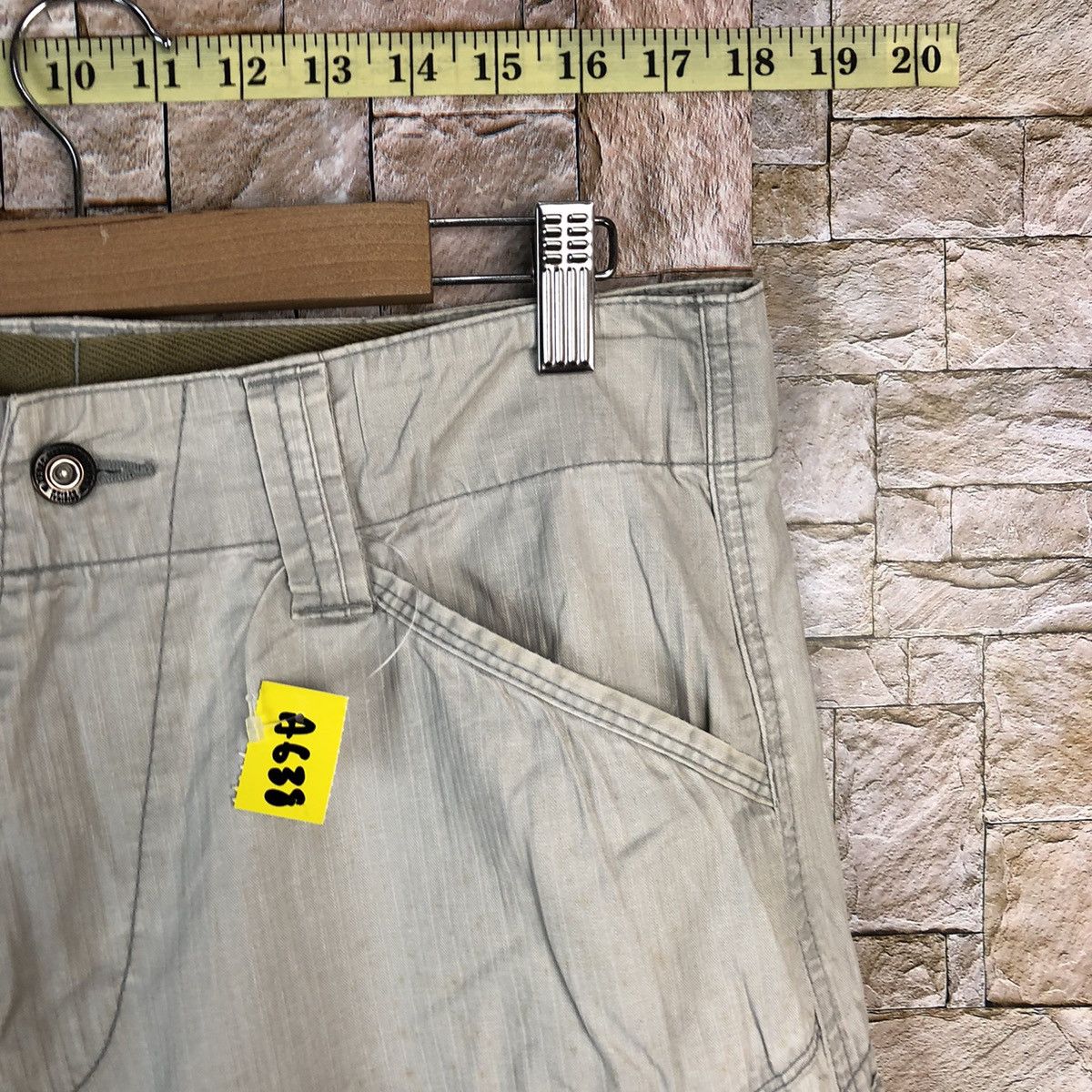 Japanese Brand Genba White utility tactical Cargo Multipocket Pants #A638 Size US 30 / EU 46 - 9 Thumbnail