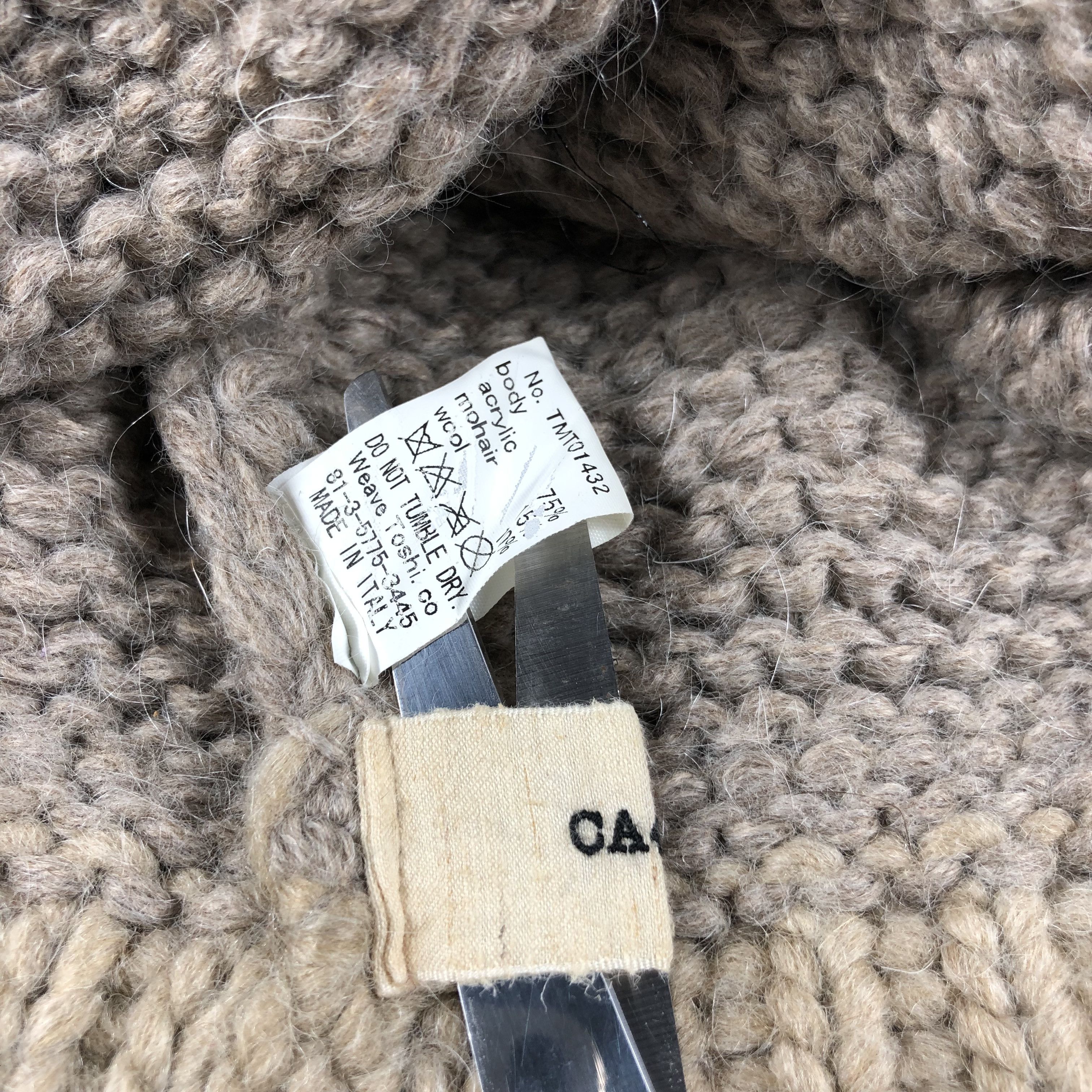 CA4LA CA4LA Knit Mohair Visor Hat Beanie Snowcap Snow Hat B829 Size ONE SIZE - 5 Thumbnail