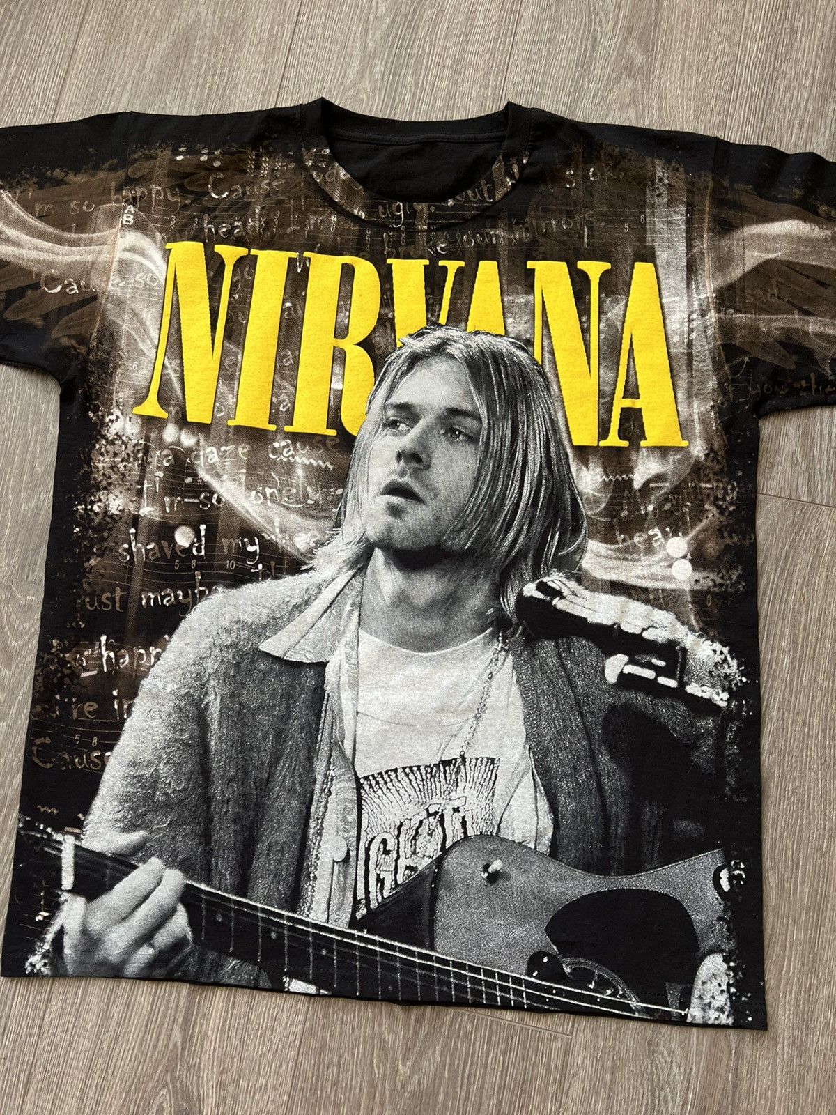 Band Tees 💥💥 Kurt Cobain Nirvana Band Tee Over Print Size US L / EU 52-54 / 3 - 2 Thumbnail