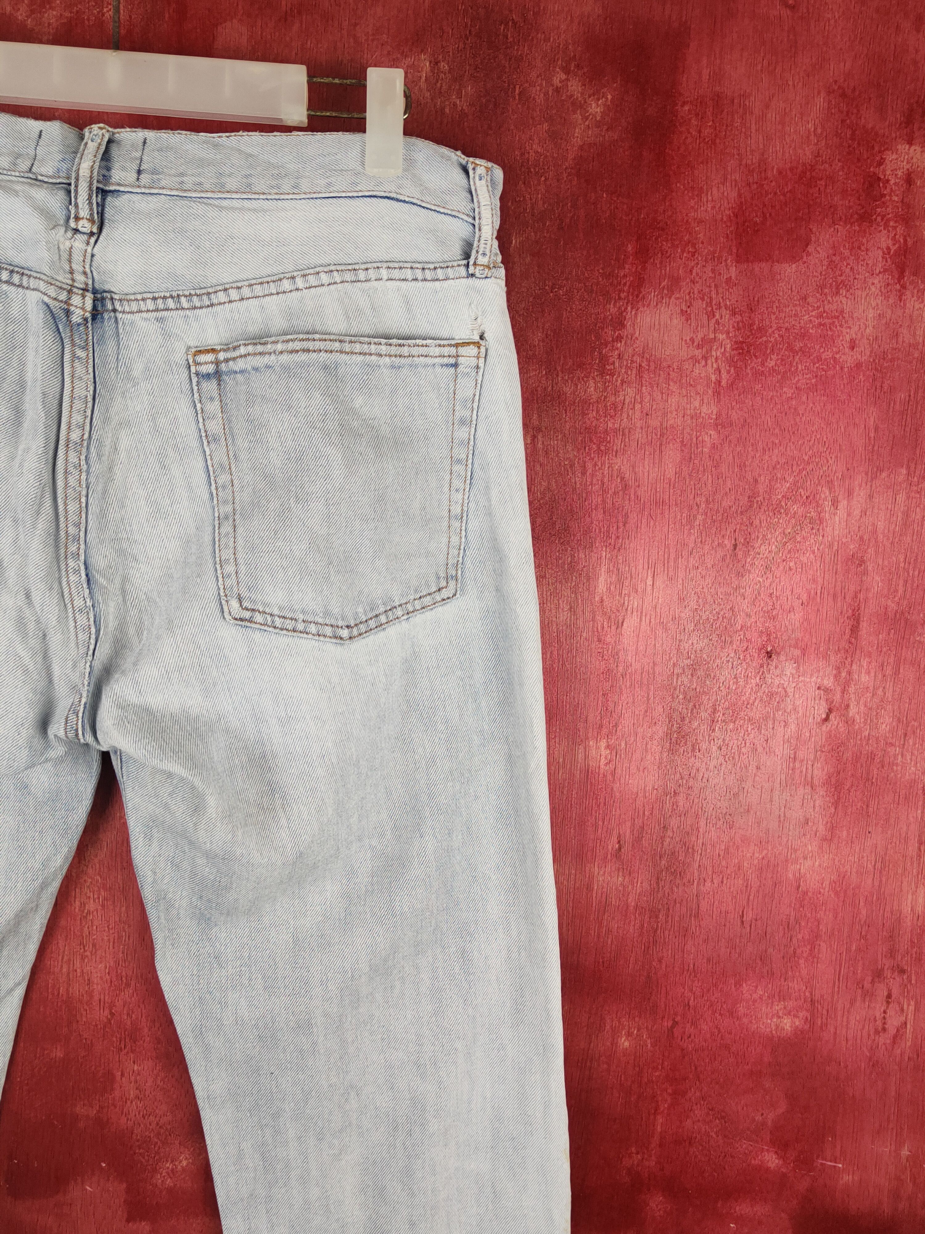 Gap GAP Blue Faded Distressed Ripped Jeans #1665 Size US 32 / EU 48 - 11 Thumbnail