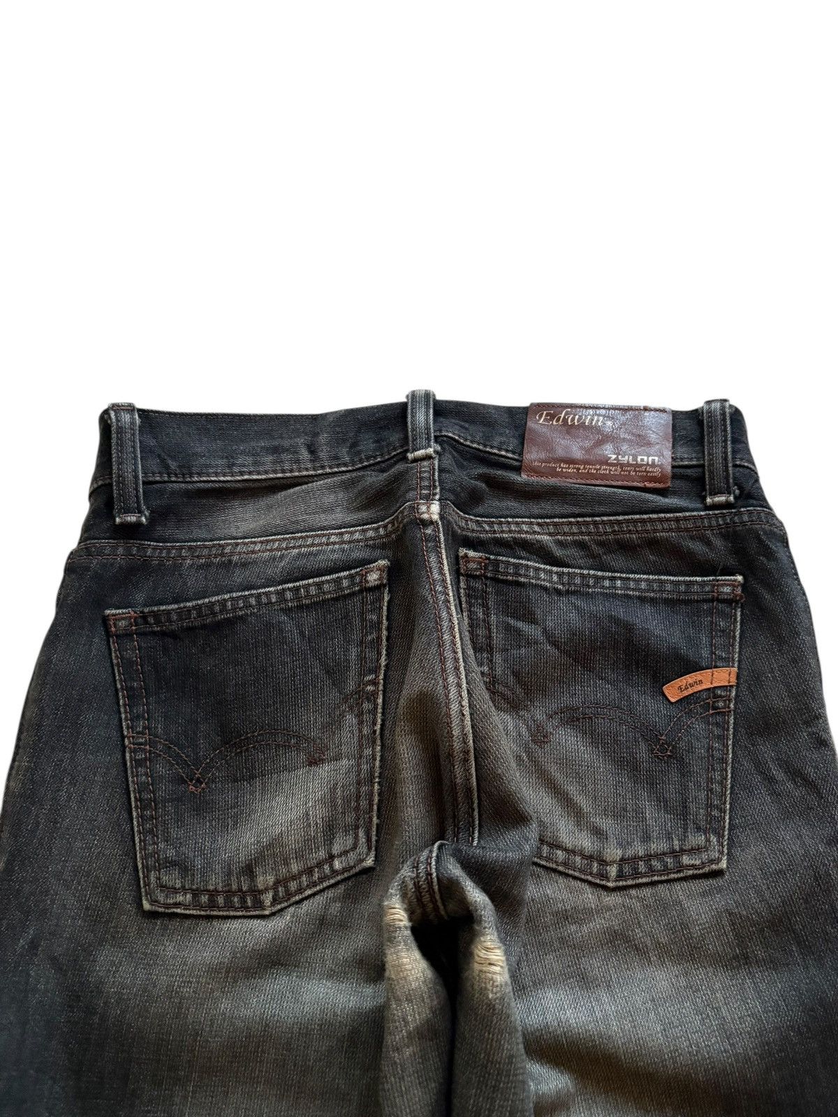 Edwin × Japanese Brand Vintage Japanese Edwin Zylon Mud Wash Jeans Size US 30 / EU 46 - 10 Thumbnail