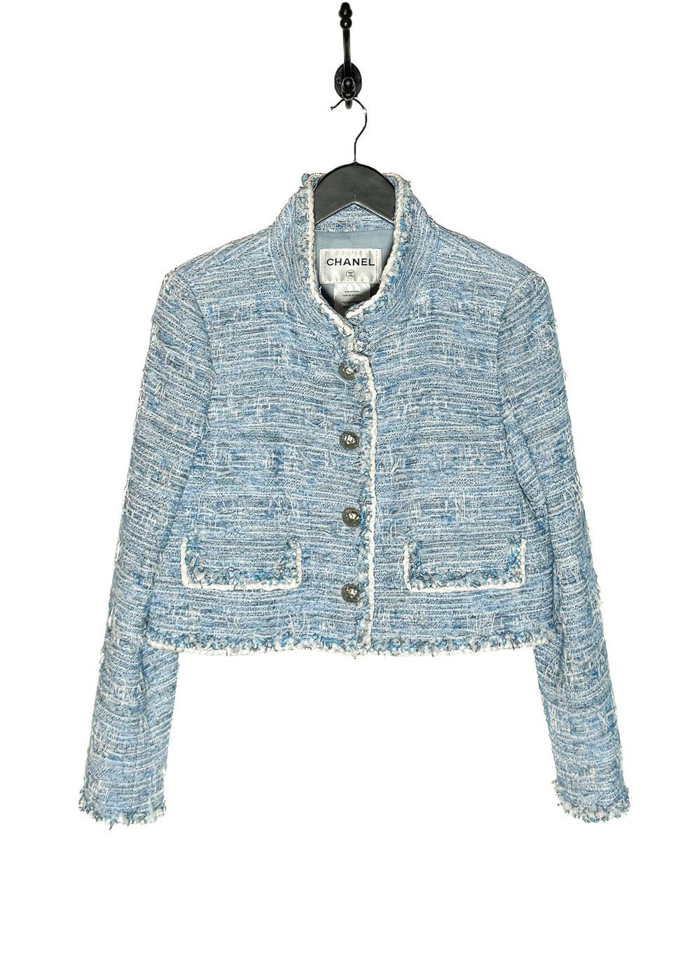 Chanel Chanel SS15 Blue Fantasy Tweed Short Jacket Size M / US 6-8 / IT 42-44 - 1 Thumbnail
