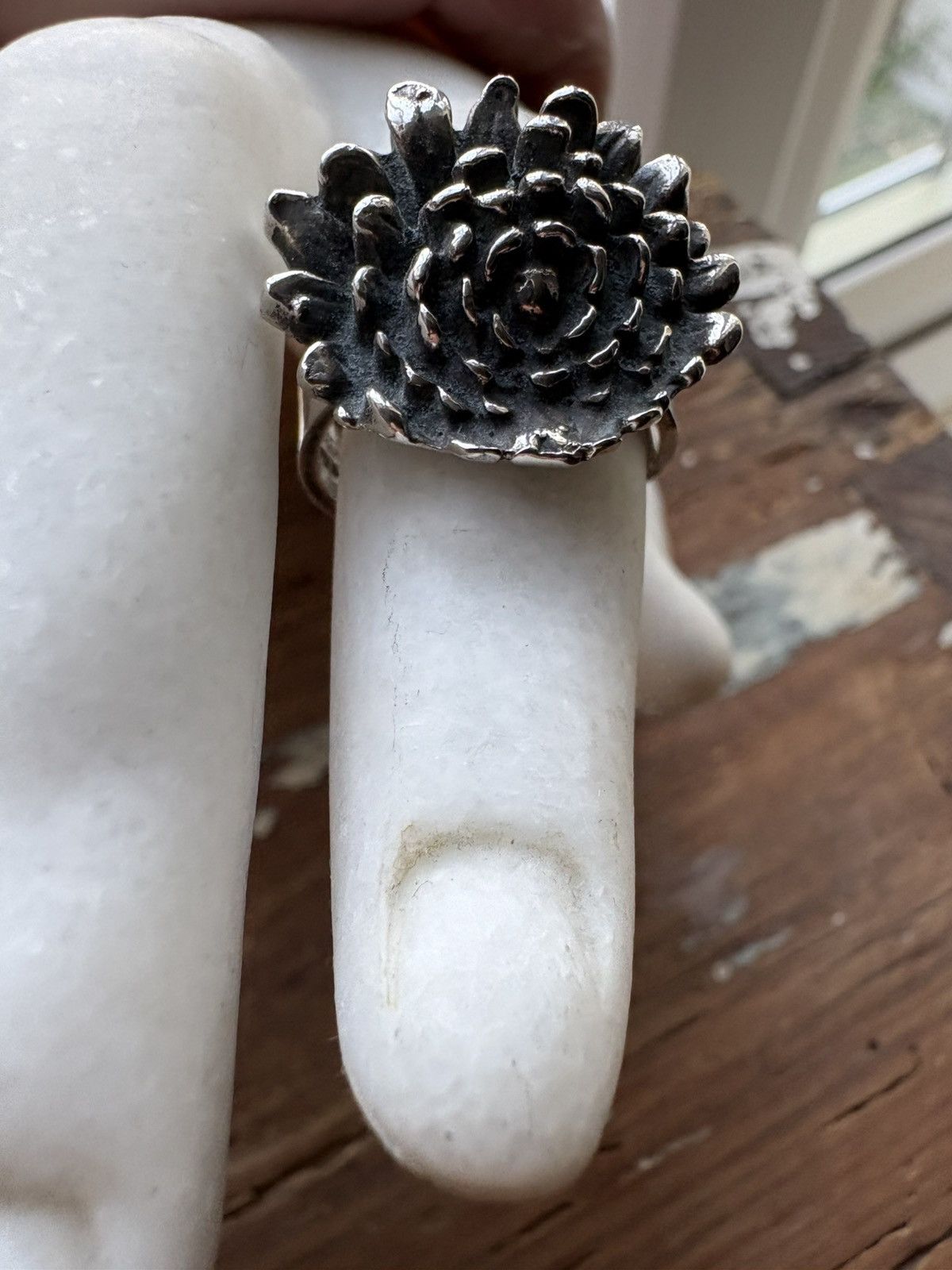 Other Pentti Sarpaneva Vintage Floral Sterling Silver Ring Size ONE SIZE - 1 Thumbnail