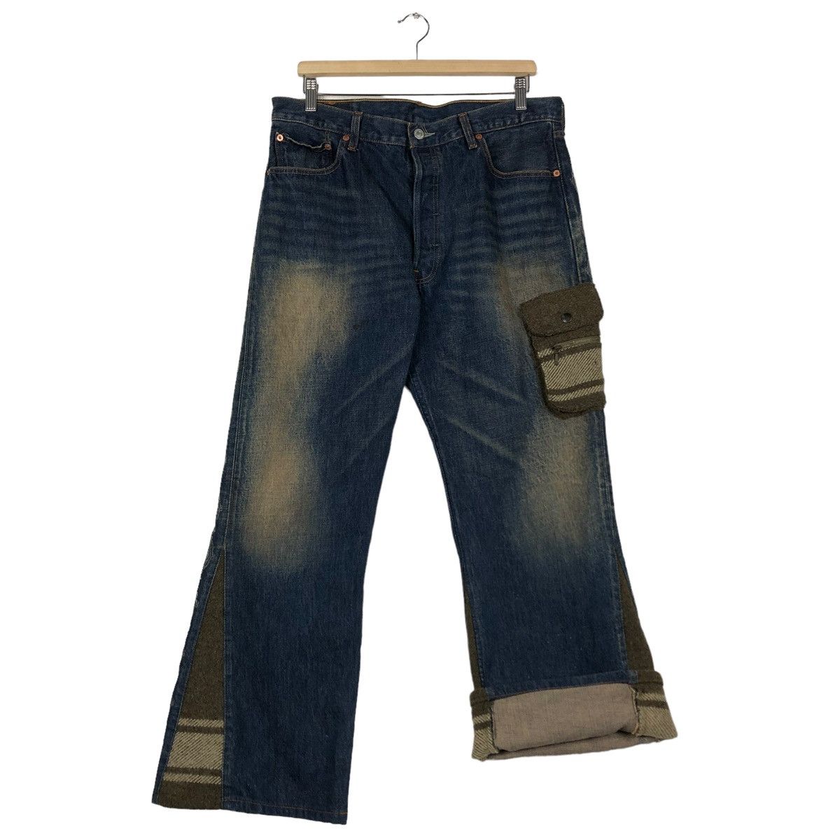 Levi's 🔥VINTAGE LEVIS DENIM JEANS RARE DESIGN COMME CA ISM JAPAN Size US 34 / EU 50 - 12 Thumbnail
