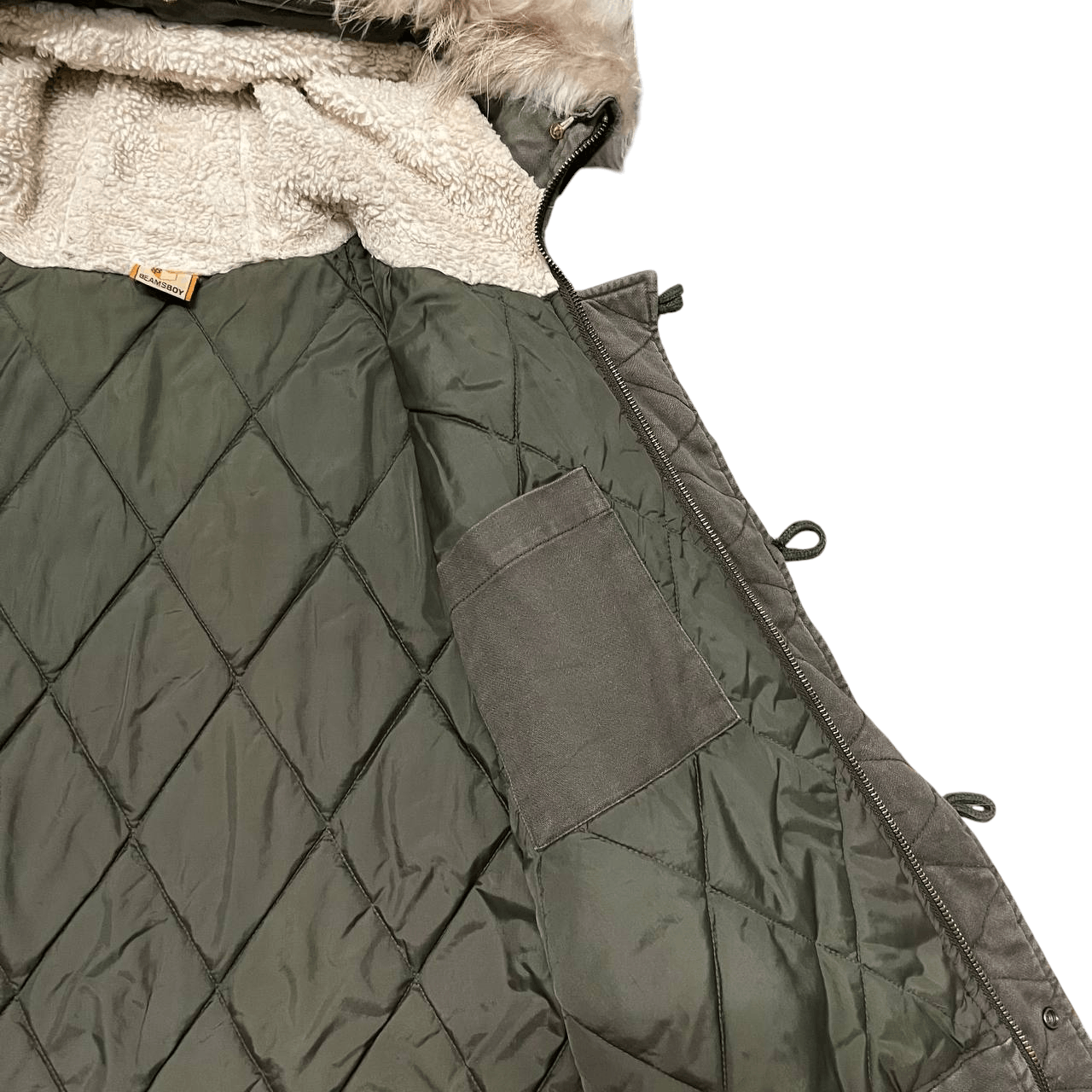 Beams Japan Vintage Beams Boy Fur Hooded Bomber Jacket N2B Size US S / EU 44-46 / 1 - 10 Thumbnail