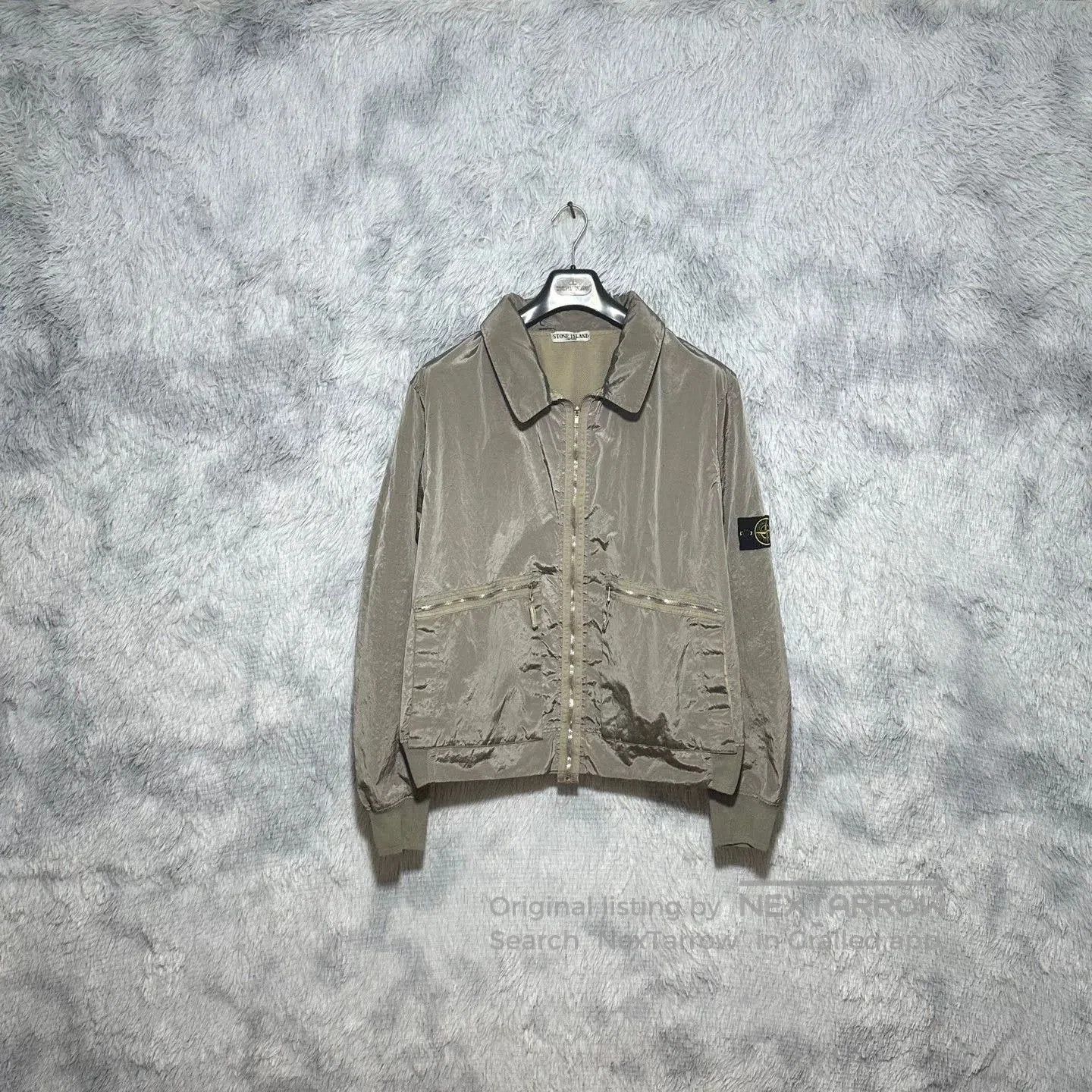 Stone Island stone island metallic nylon jacket in silver. Size US XXL / EU 58 / 5 - 1 Thumbnail