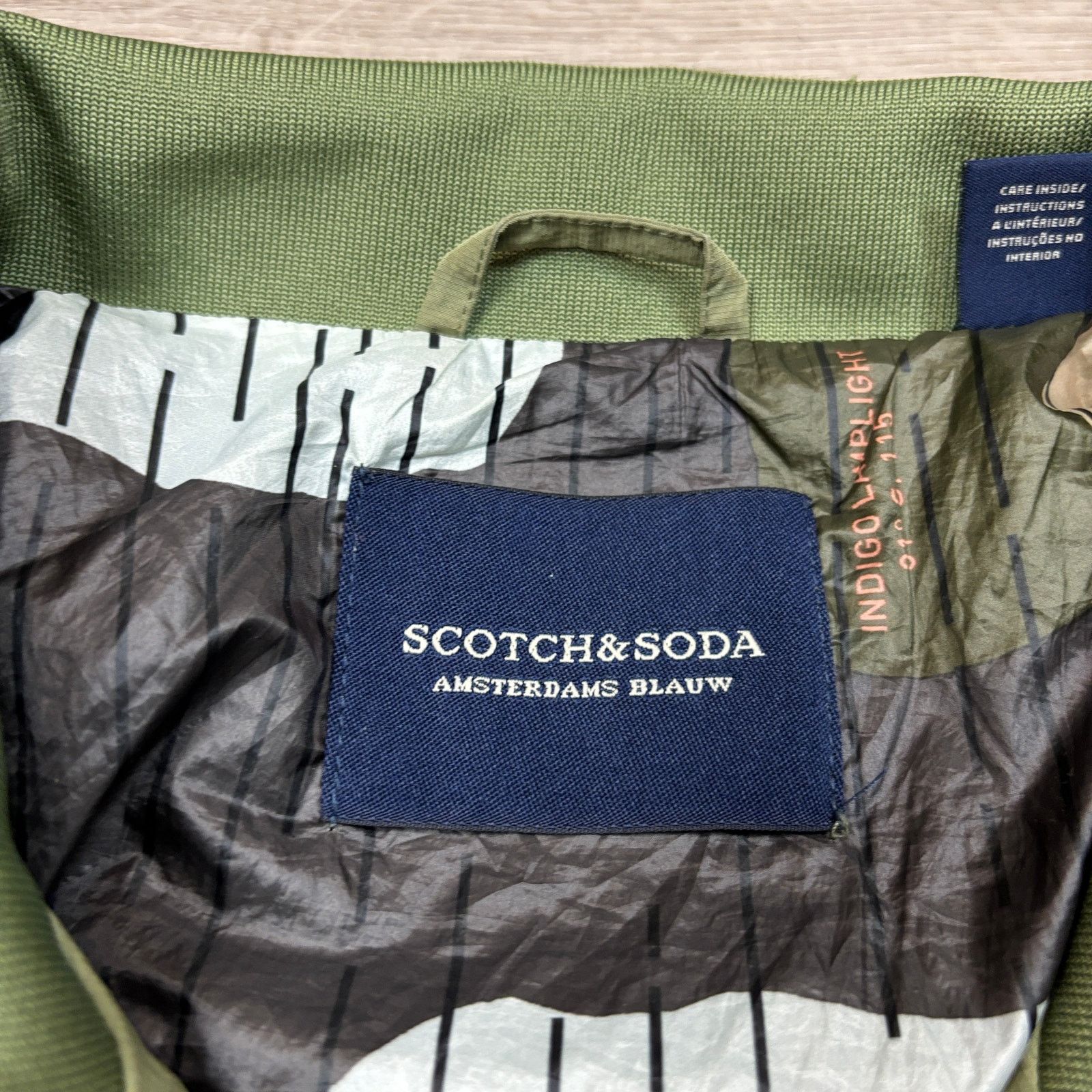 Scotch & Soda Scotch & Soda AMS Blauw Going Places Bomber Jacket Men's M Size US M / EU 48-50 / 2 - 5 Thumbnail
