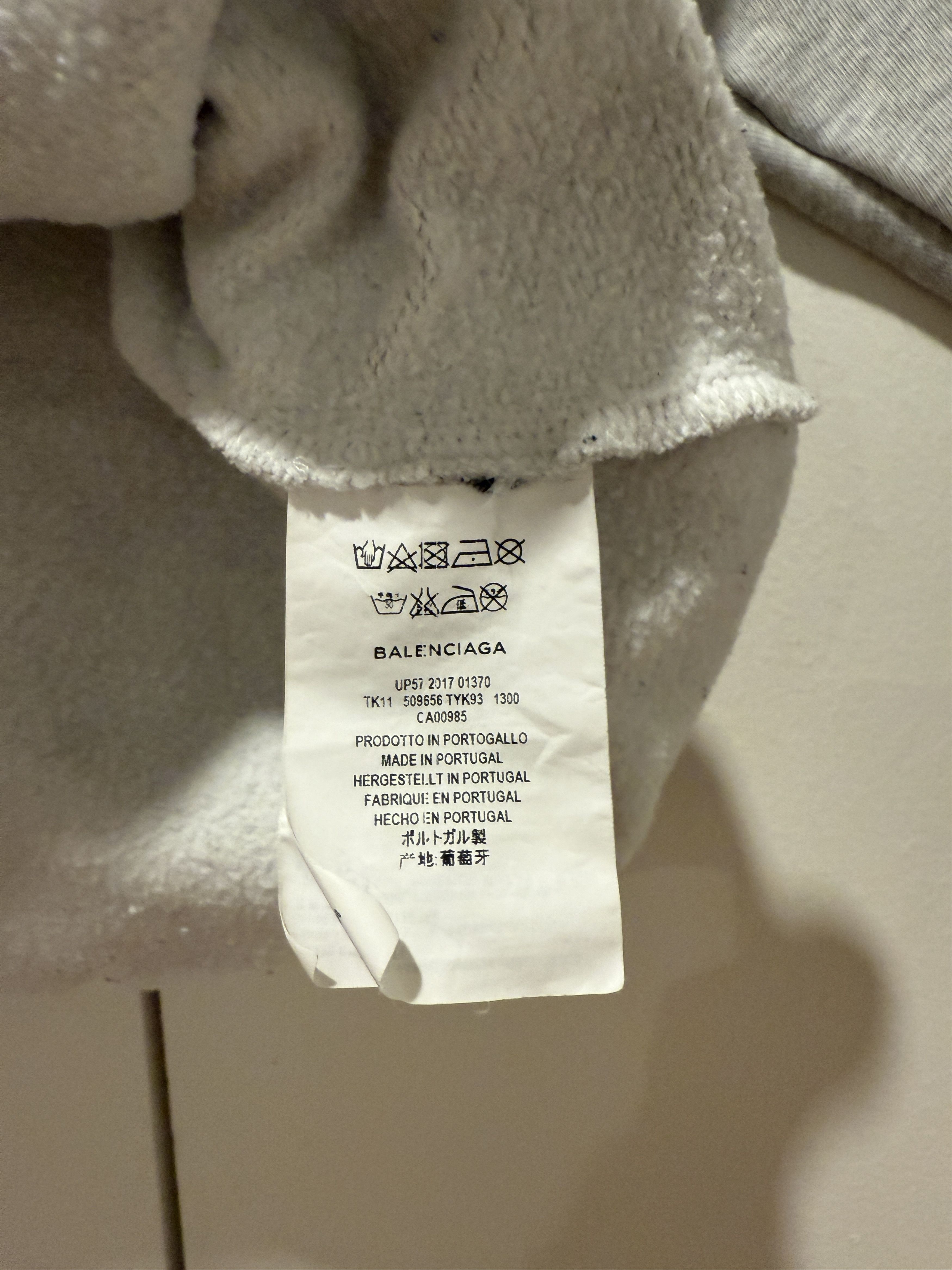 Balenciaga Balenciaga Gray Logo Hoodie Size US XS / EU 42 / 0 - 4 Thumbnail