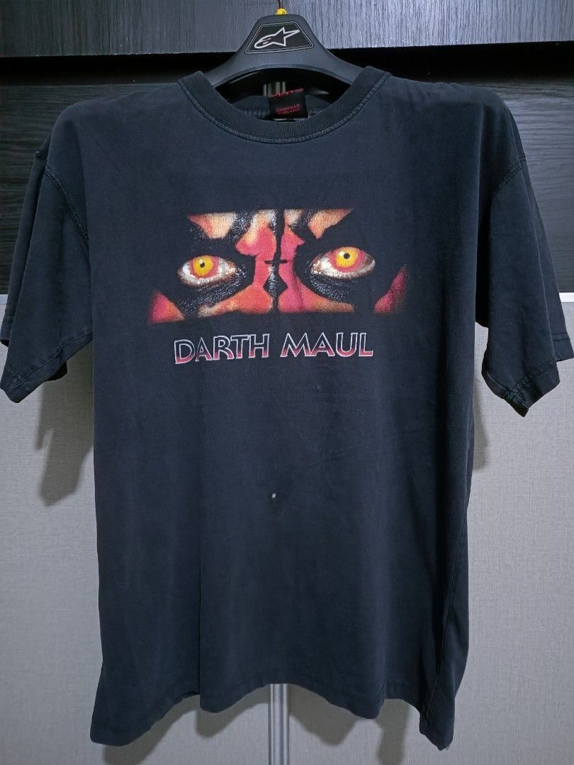 image of Movie x Star Wars Vintage Star Wars Darth Maul Eyes Shirt in Black, Men's (Size Large)