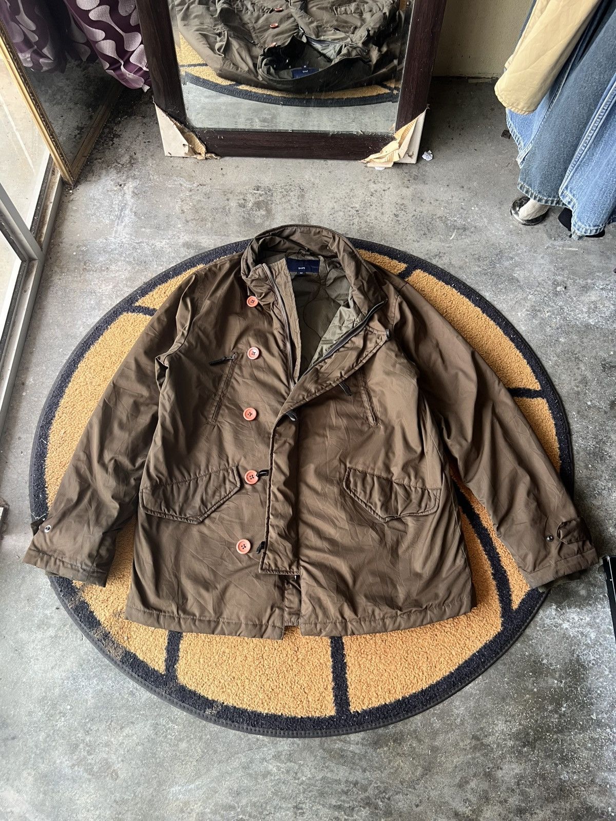 SHIPS 🔥Ships Double Zip Quilted Jacket Size US M / EU 48-50 / 2 - 1 Thumbnail