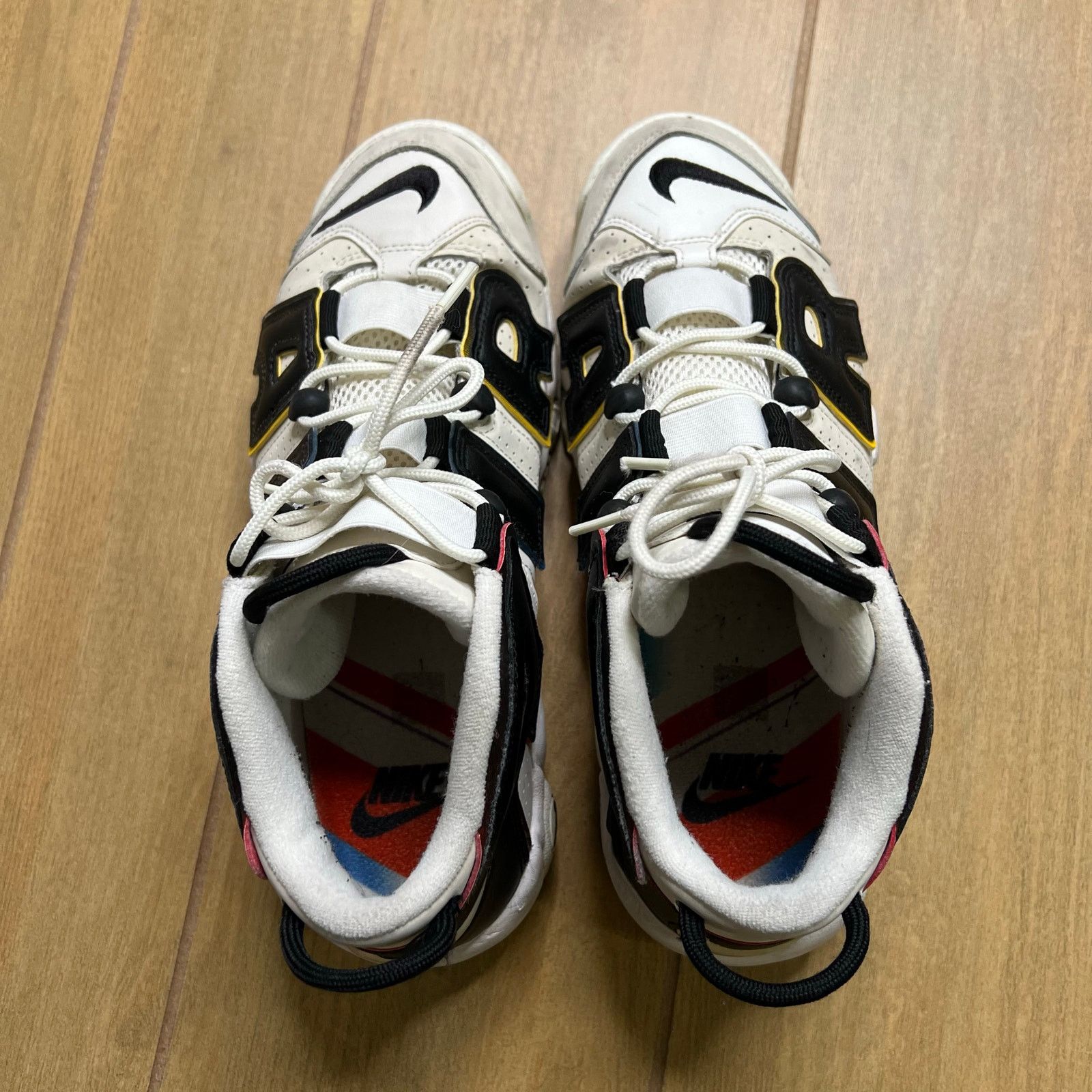 Nike Nike Air More Uptempo 96 White Black Multi Men’s Size 9.5 Size US 9.5 / EU 42-43 - 5 Thumbnail