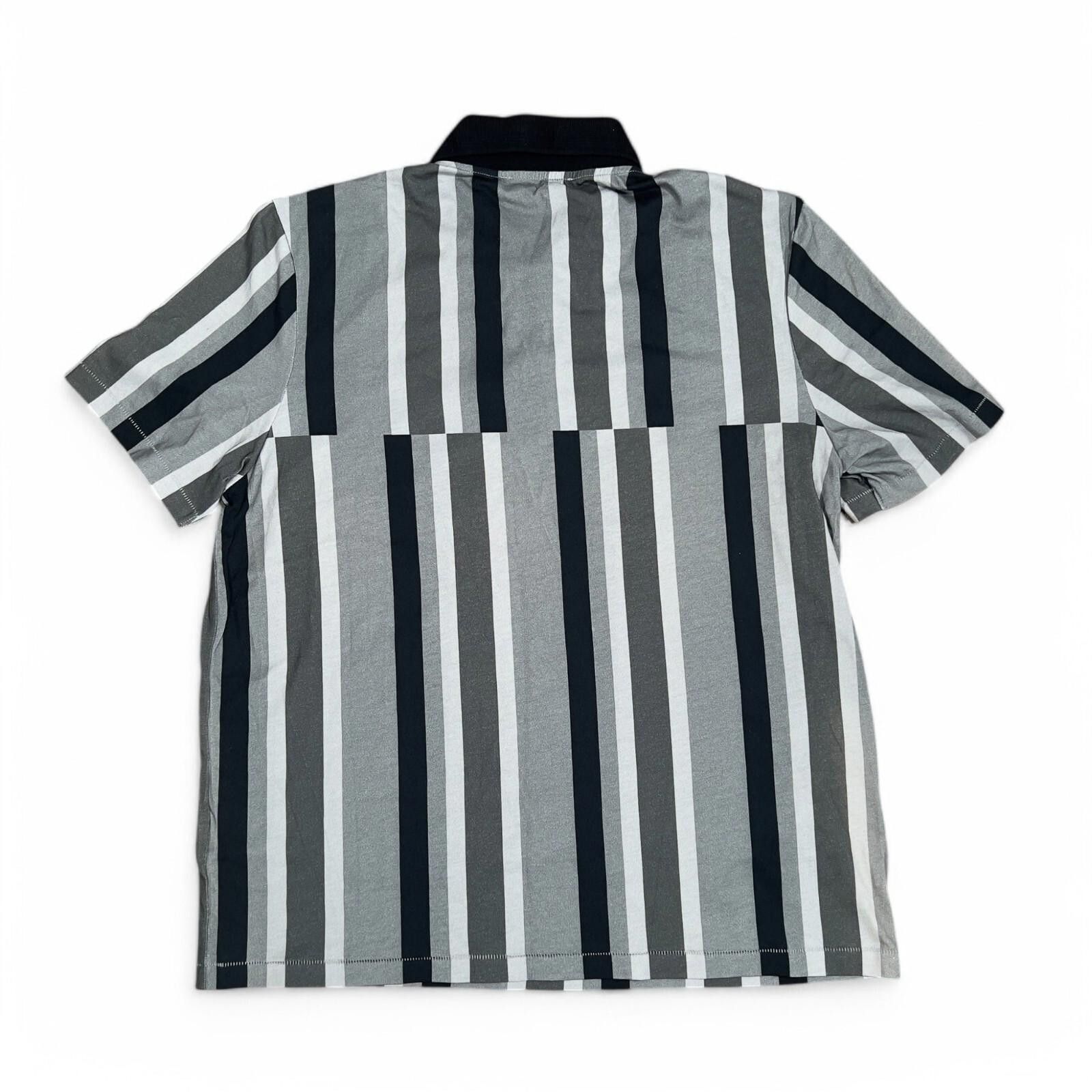 Pringle Of Scotland Pringle of Scotland Deconstructed Stripes Polo Shirt Size M Size US M / EU 48-50 / 2 - 5 Thumbnail