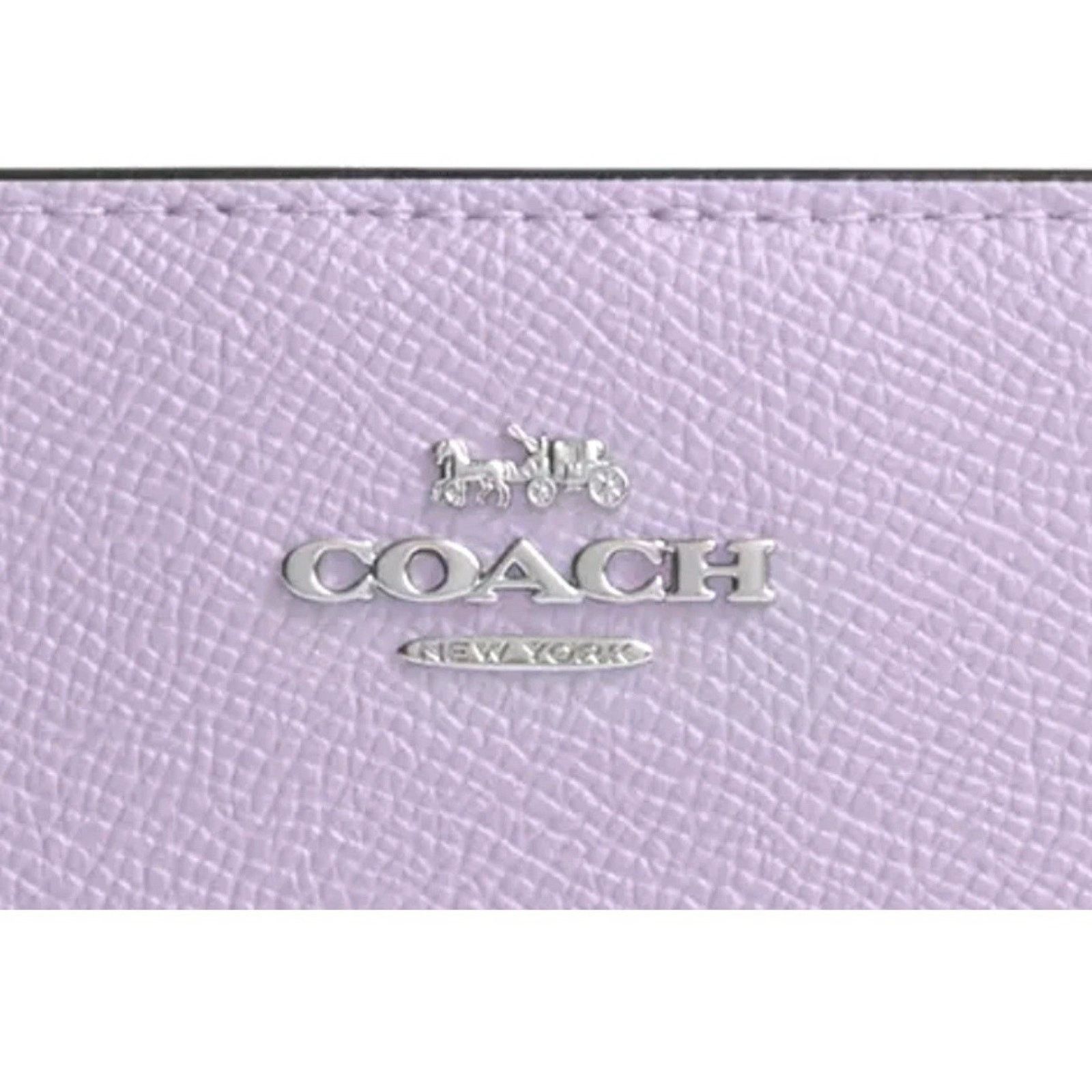 Coach NWT Coach Slim Zip Wallet CK444 Lilac Purple Leather Size ONE SIZE - 5 Thumbnail