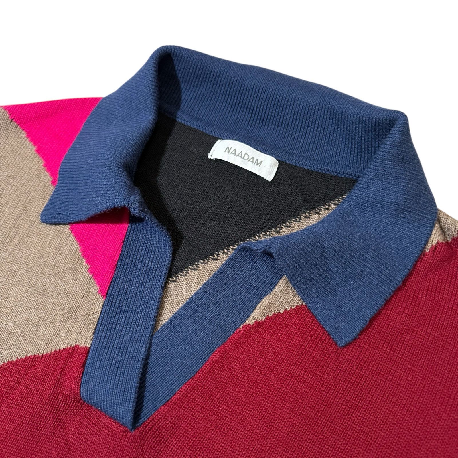 NAADAM Naadam Color Blocked Polo Sweater Collared Multicolor Medium Size M / US 6-8 / IT 42-44 - 2 Thumbnail
