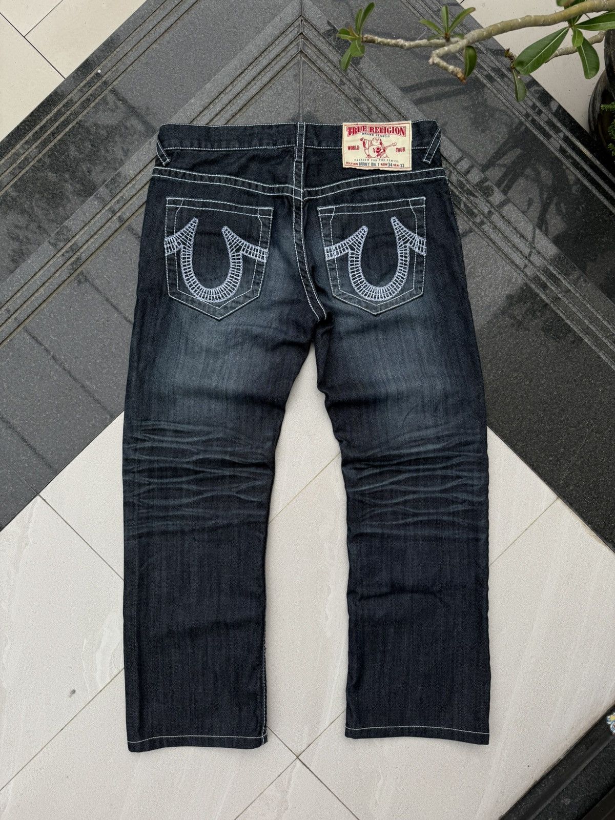 True Religion 90’s TRUE RELIGION RARE DENIM Y2K VINTAGE POCKET LOGO PANTS Size US 34 / EU 50 - 3 Thumbnail