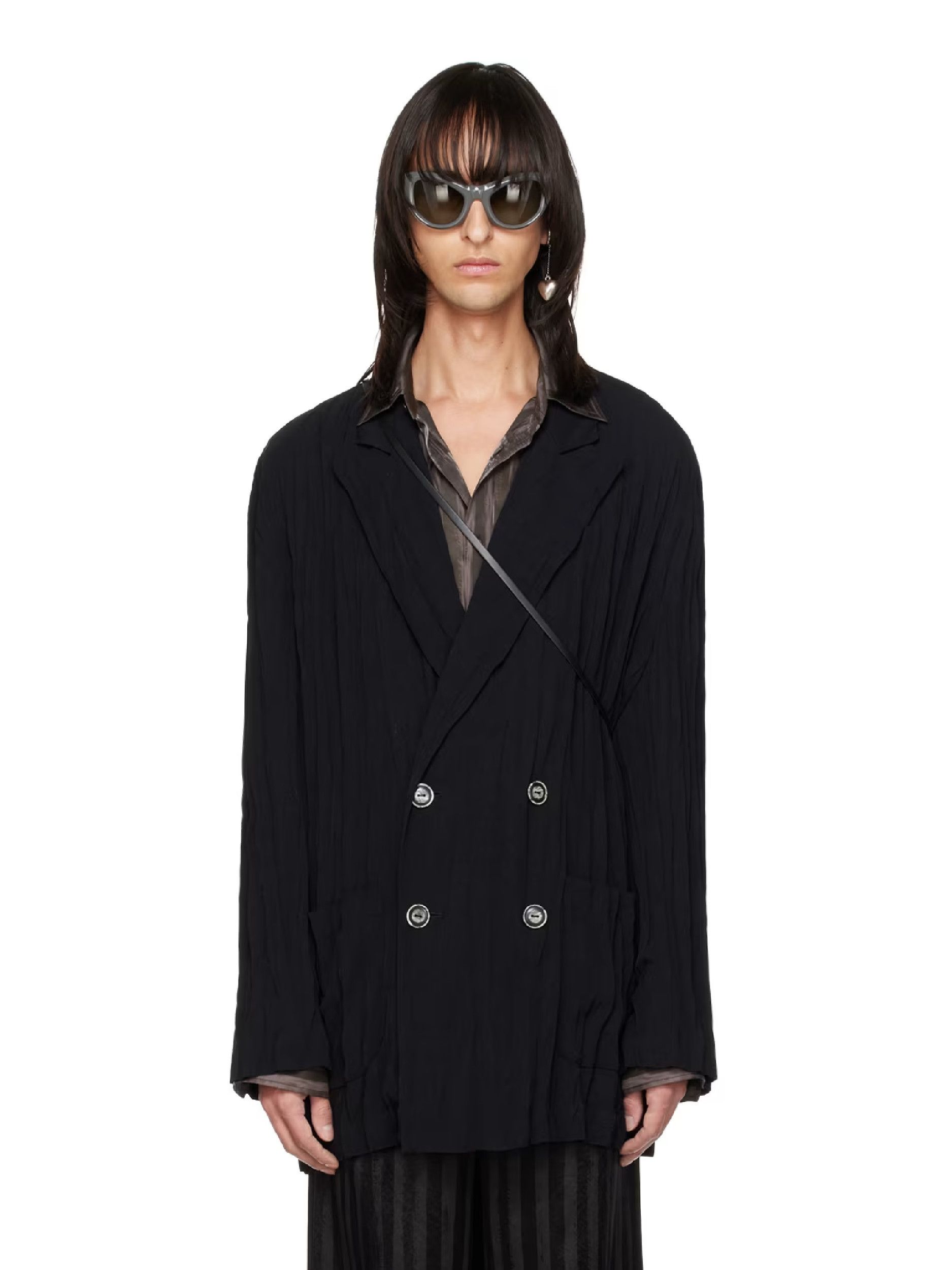 Acne Studios Acne Studios Pleated Blazer Size US M / EU 48-50 / 2 - 2 Thumbnail