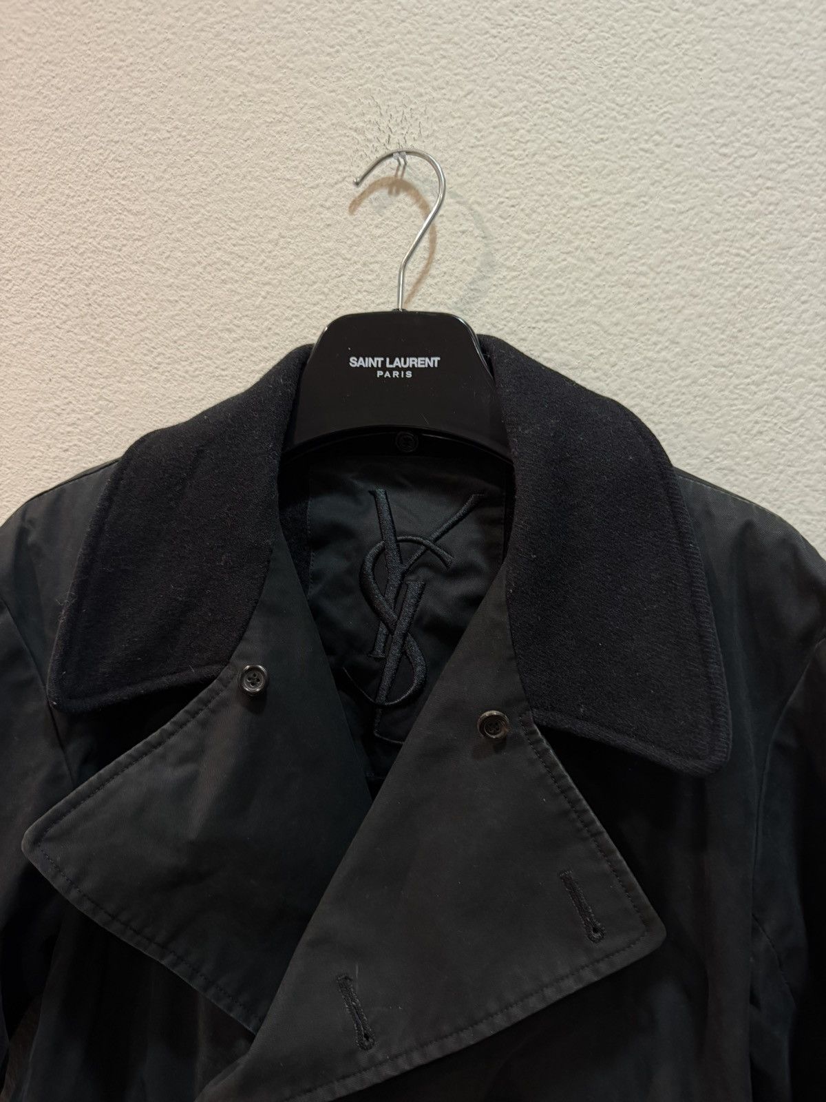 Yves Saint Laurent 2007 Wool Lined Peacoat 50 Size US M / EU 48-50 / 2 - 2 Thumbnail