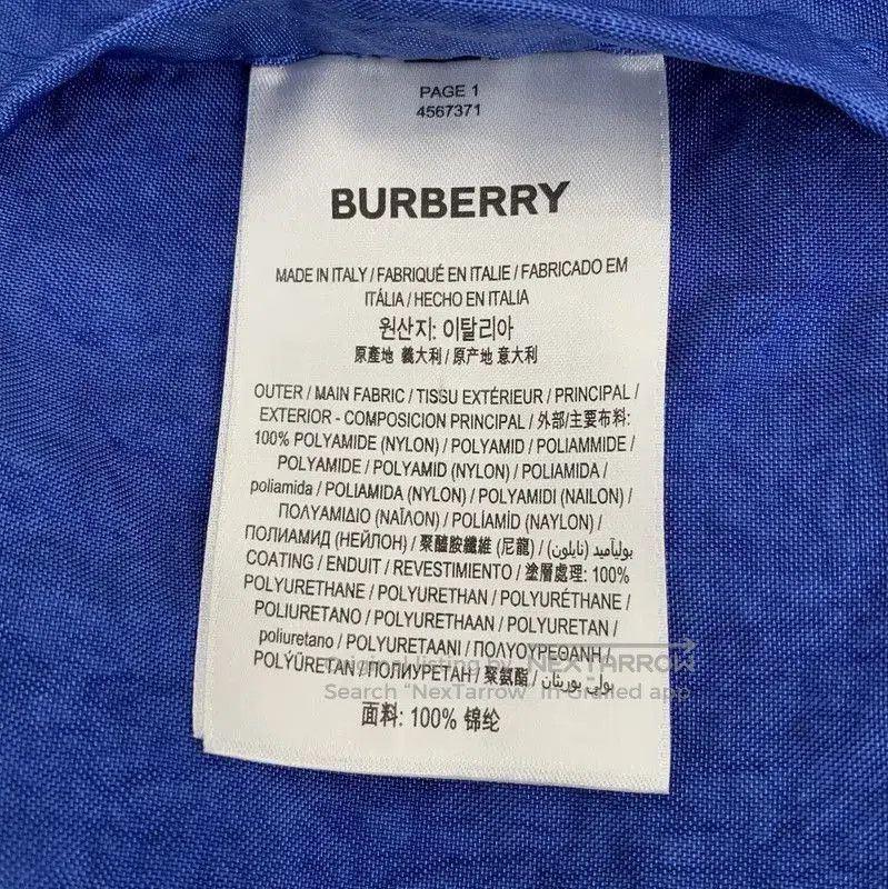Burberry Burberry Blue Men's Lightweight Jacket. Size US S / EU 44-46 / 1 - 6 Thumbnail