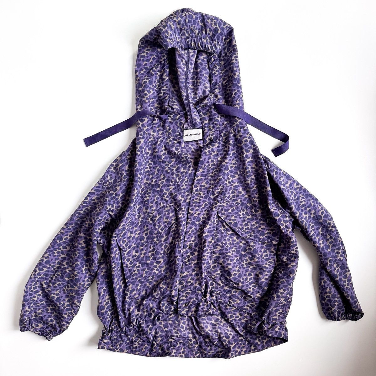 Karl Lagerfeld Karl Lagerfeld Leopard Purple Jacket Size US XL / EU 56 / 4 - 2 Thumbnail