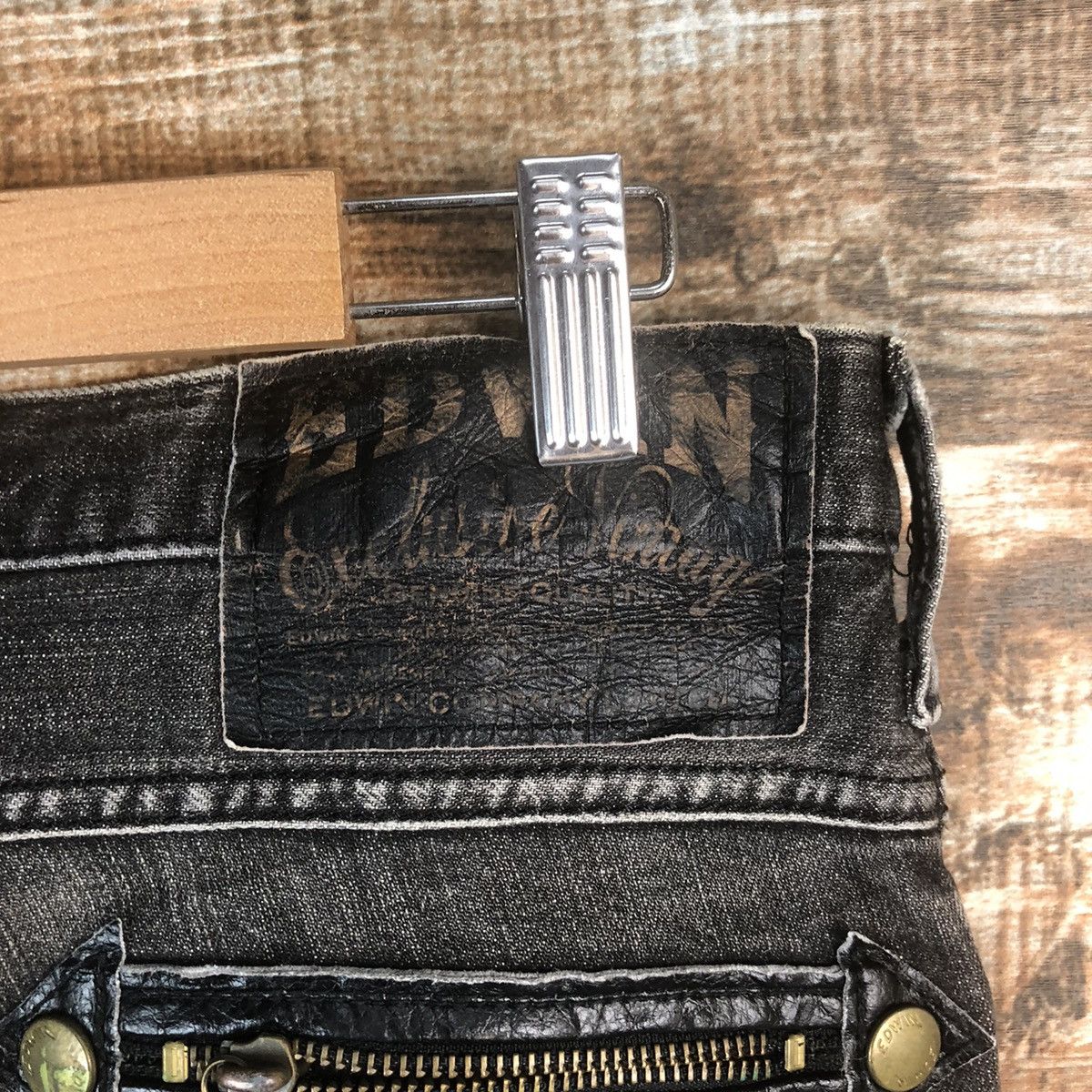 Edwin DL Edwin Black Denim Pants #C261 Size US 28 / EU 44 - 17 Thumbnail