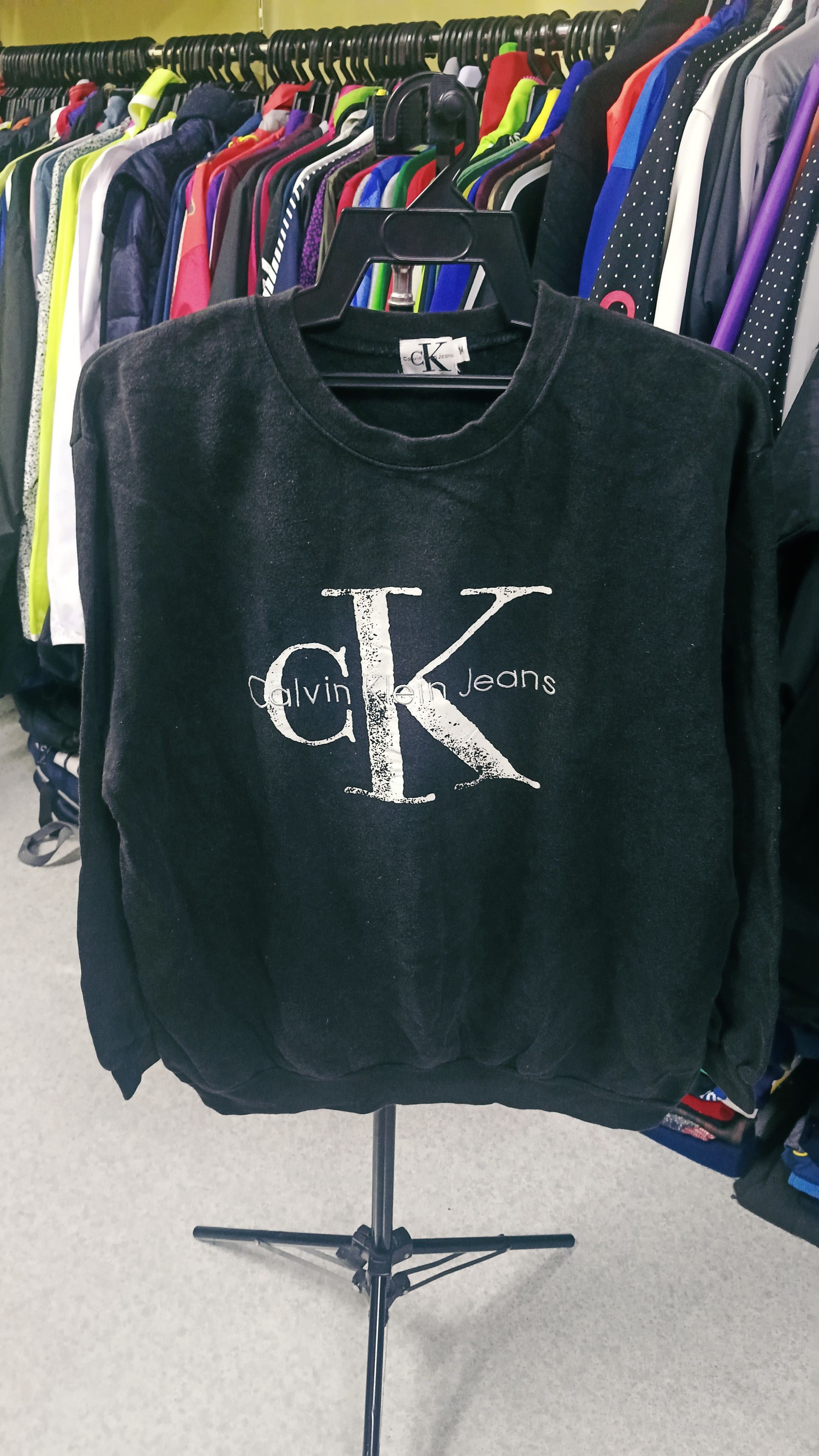 Calvin Klein × Vintage Vintage Calvin Klein Jeans Distressed Sweatshirt Size US M / EU 48-50 / 2 - 1 Thumbnail