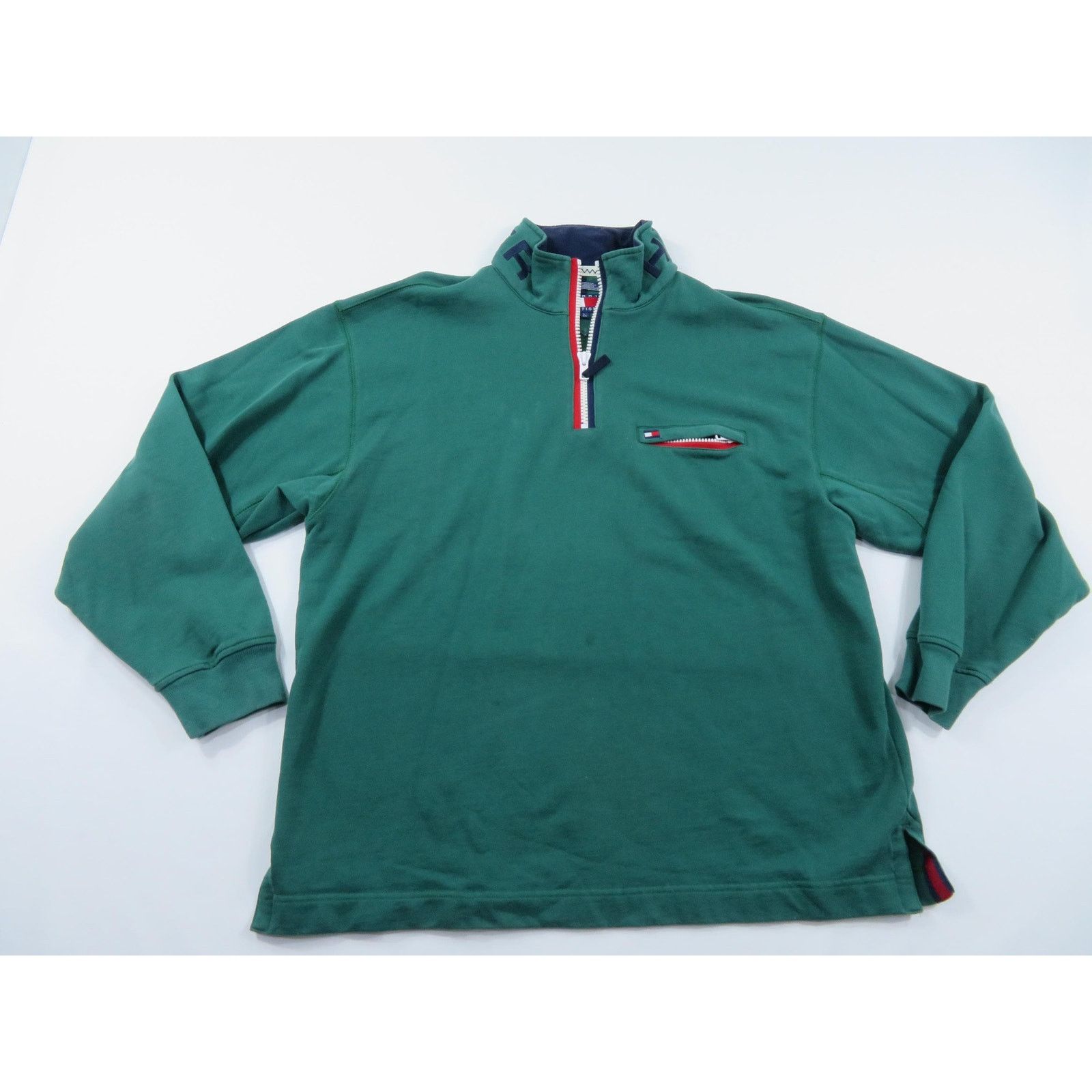 Tommy Hilfiger Tommy Hilfiger Knit Pullover Sweatshirt, High Collar L 90s Size US L / EU 52-54 / 3 - 1 Thumbnail