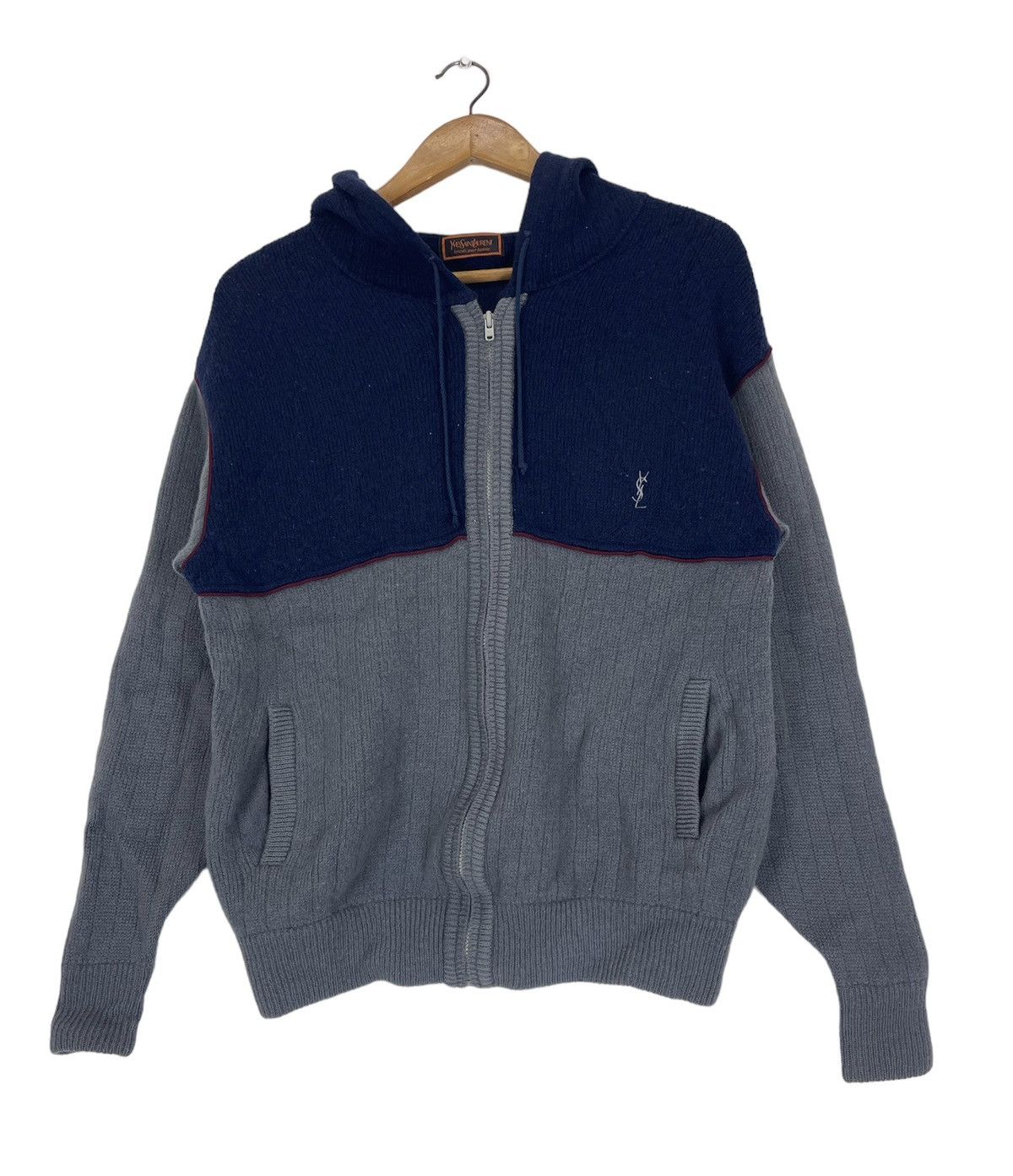 Yves Saint Laurent YVES SAINT LAUREN TRICOT POUR HOMME ZIPPER SWEATSHIRT HOODIE Size US M / EU 48-50 / 2 - 5 Thumbnail