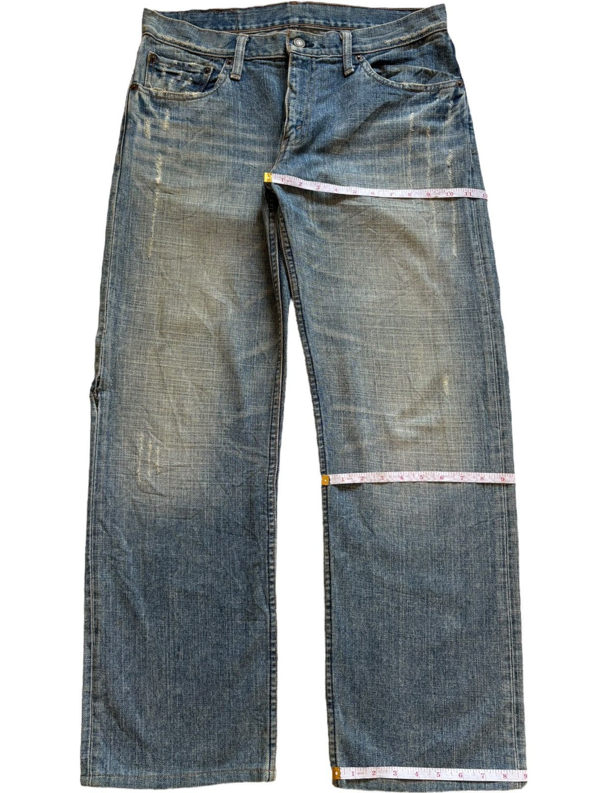 Levi's Vintage 90s Levis 534 Mud Wash Distressed Baggy Jeans Size US 34 / EU 50 - 13 Thumbnail