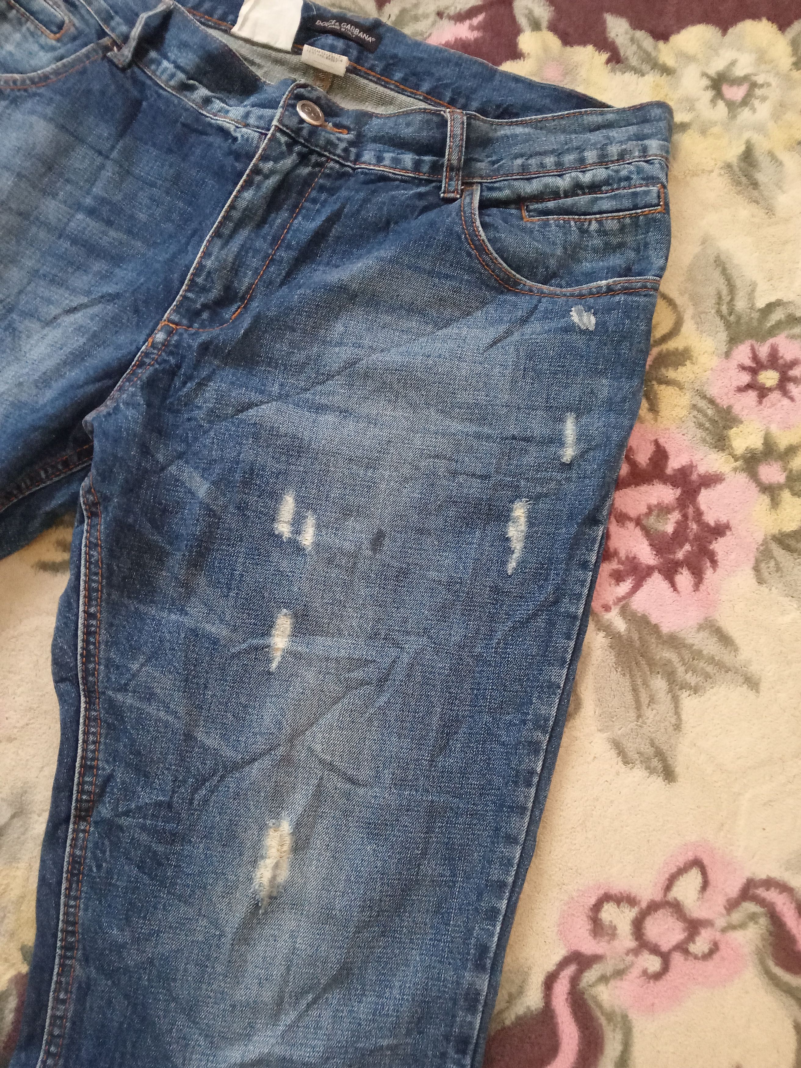 Dolce & Gabbana Dolce & Gabbana Distressed Design Jeans Size US 41 - 8 Thumbnail