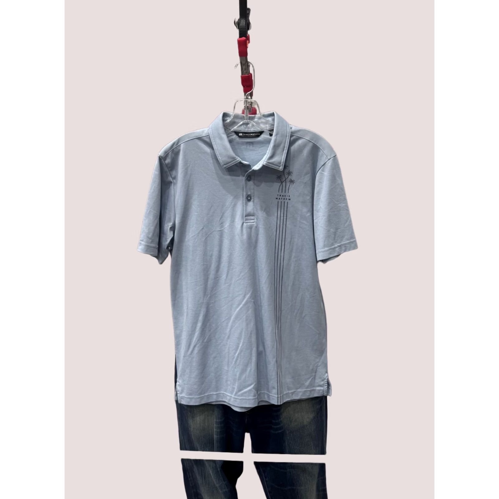 TravisMathew Travis Matthew Gray Palm Tree POLO SHIRT Medium M Mens Long Sleeve Multicolor Polo Shirt Size US M / EU 48-50 / 2 - 1 Thumbnail