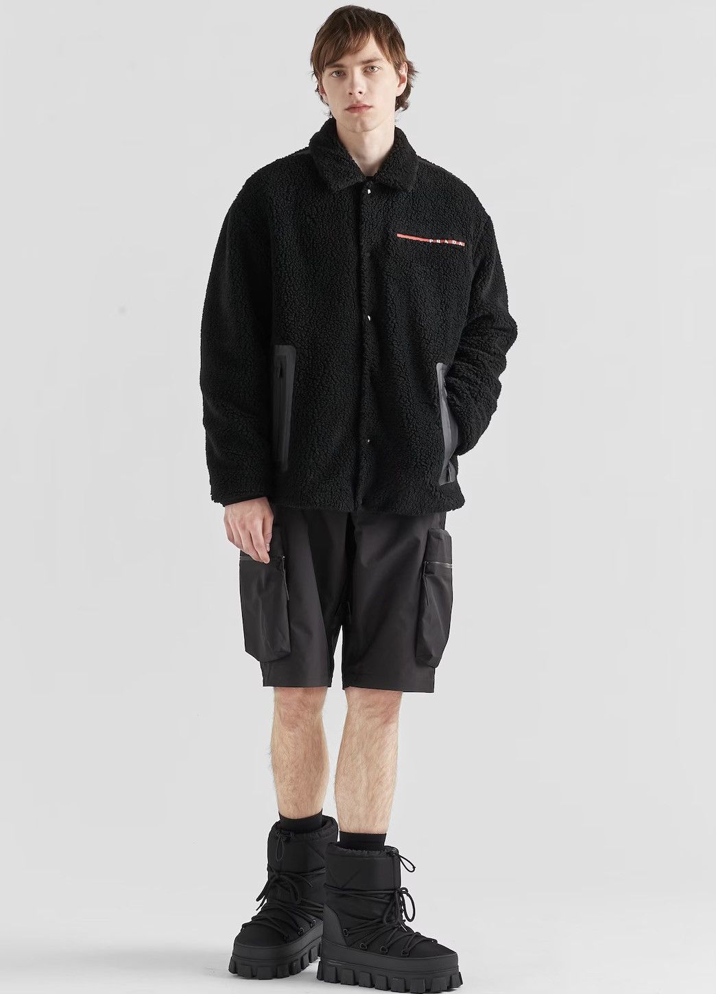 Prada Prada Fleece blouson jacket Size US M / EU 48-50 / 2 - 3 Thumbnail