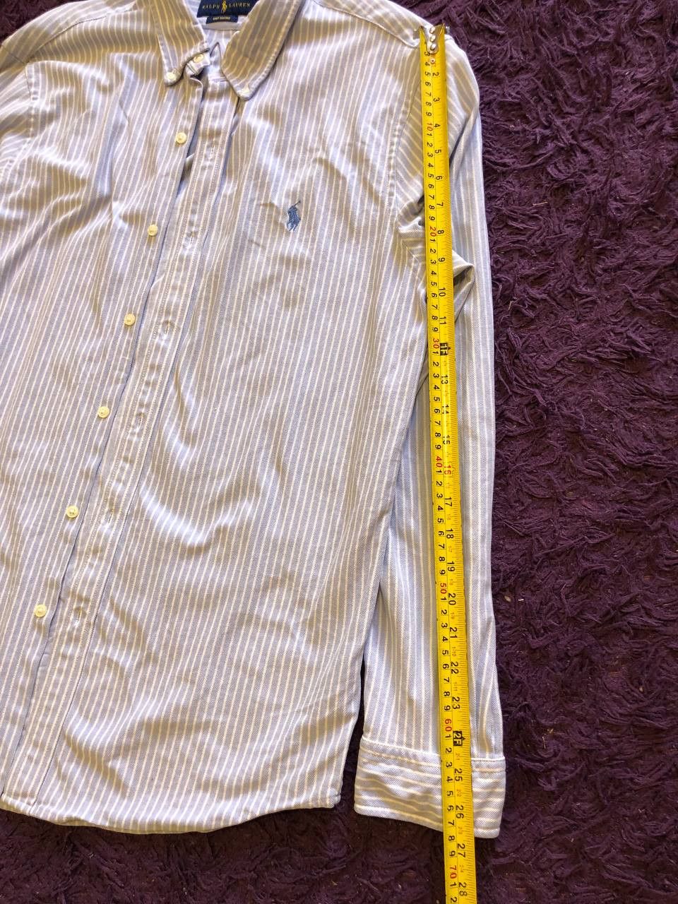 Ralph Lauren Striped Shirt Logo Ralph Lauren Y2K KNIT OXFORD Size US XL / EU 56 / 4 - 3 Thumbnail