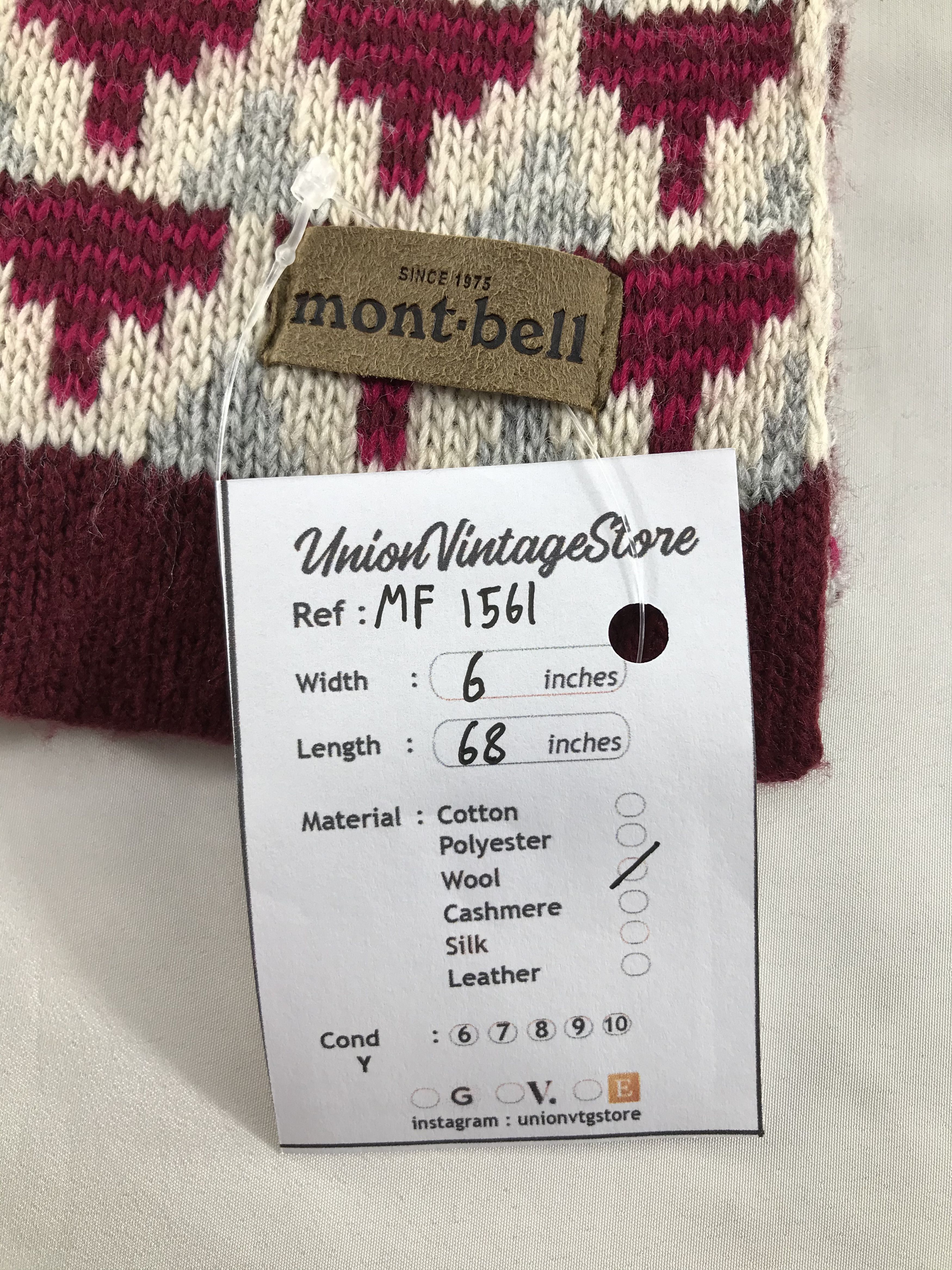 Montbell Vintage Montbell Scarf/Muffler/Neckwear MF1561 Size ONE SIZE - 4 Thumbnail