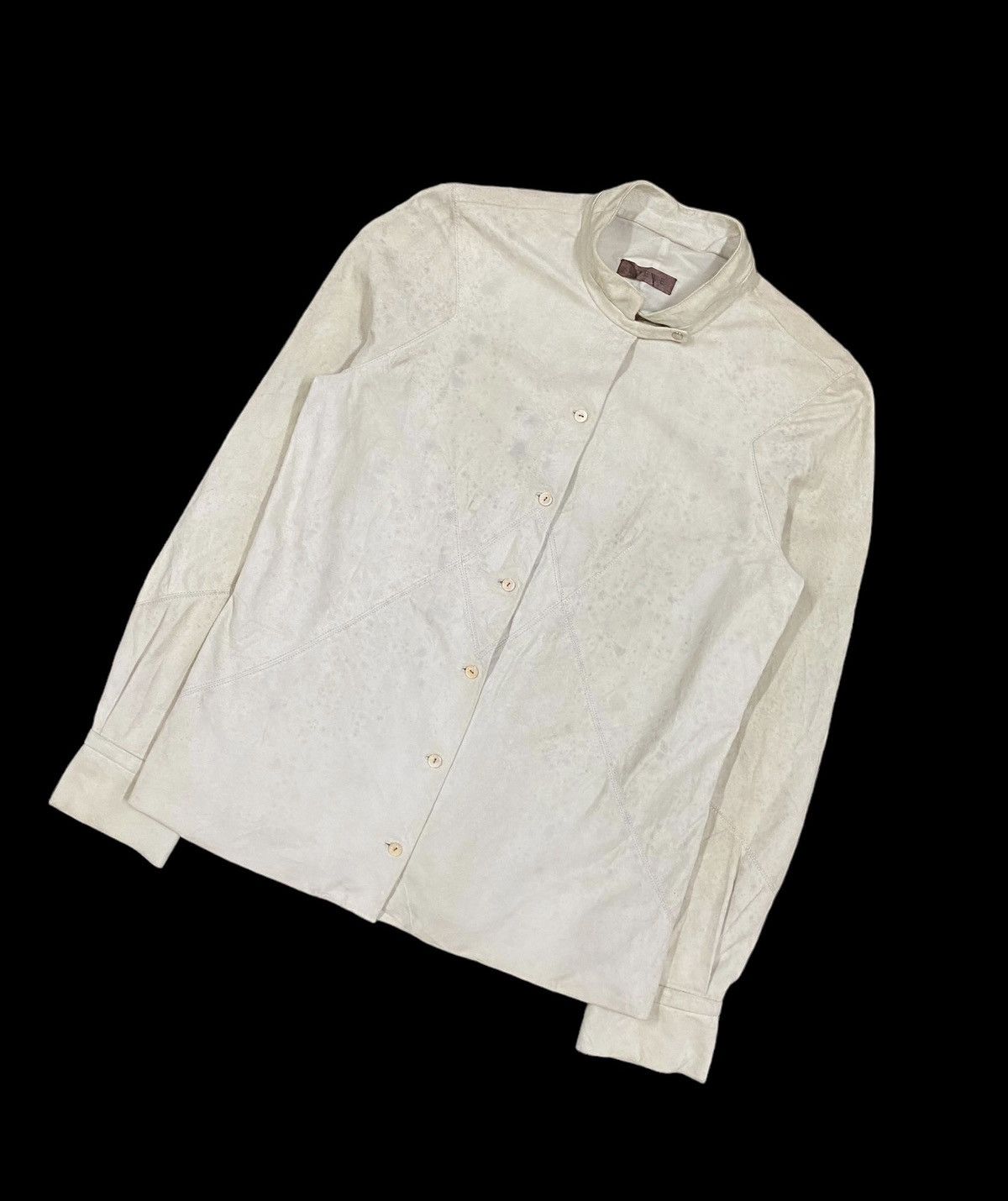 Loewe Authentic🔥Loewe Goat Skin/Silk Liner Button Ups Shirt Size US XXS / EU 40 - 12 Thumbnail