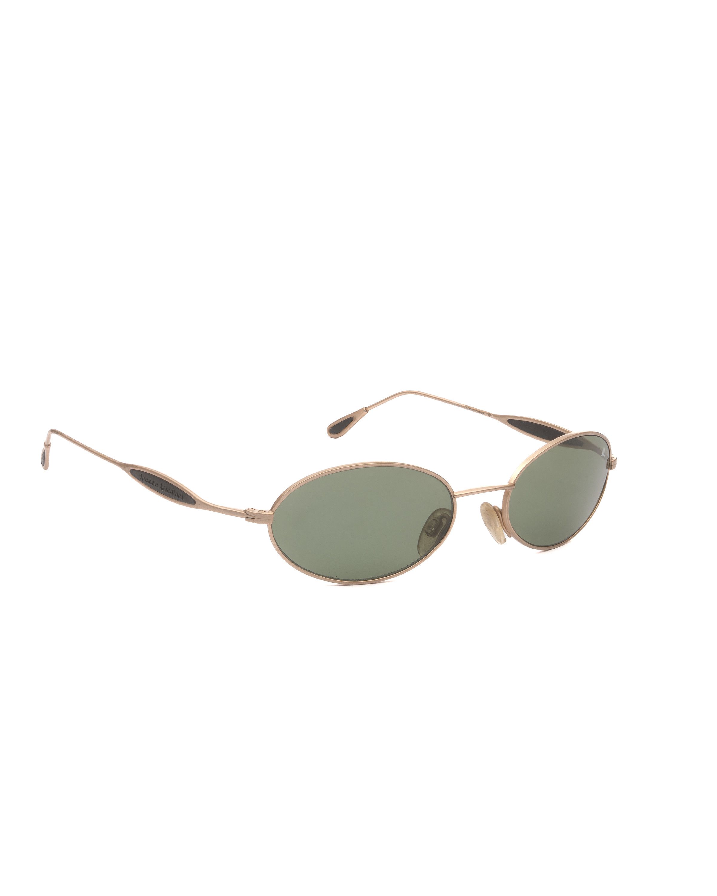 Frecce Tricolori \'90s Gold Oval Rodman Style Sunglasses