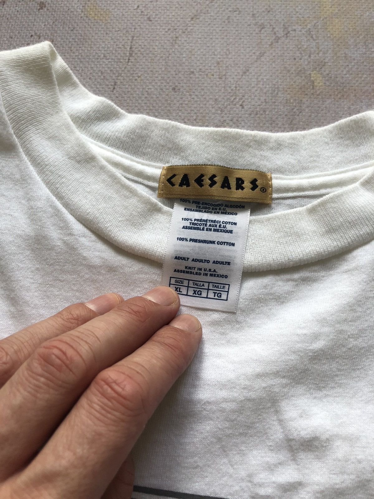 Vintage very rare Caesars Casino Atlantic City vintage tee y2k Size US XL / EU 56 / 4 - 4 Thumbnail