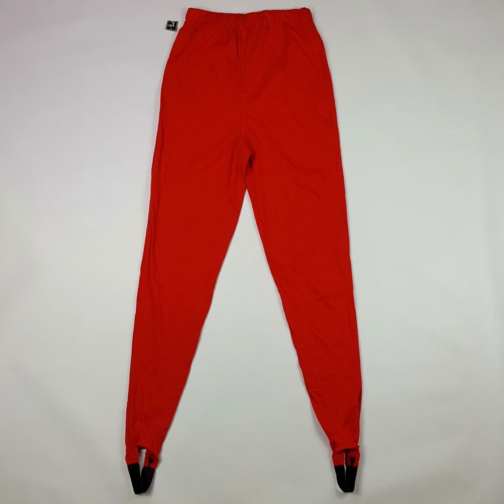 Vintage VTG 80s API Red Stretch Women's Size L Strap Riding Athletic Leggings Shirt? Size 36" / US 14 / IT 50 - 5 Thumbnail