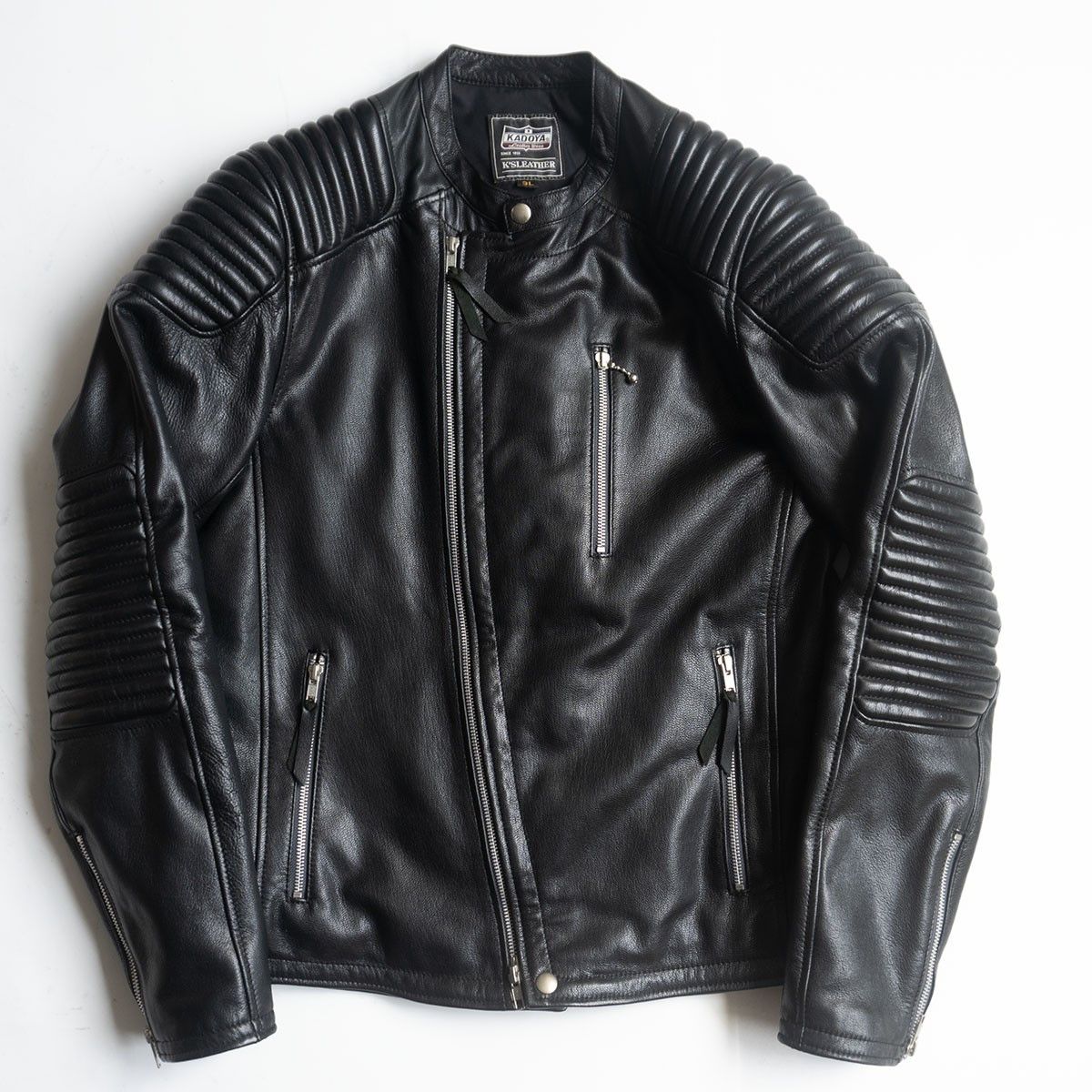 Kadoya KADOYA Black Star Leather Riders Jacket | Grailed