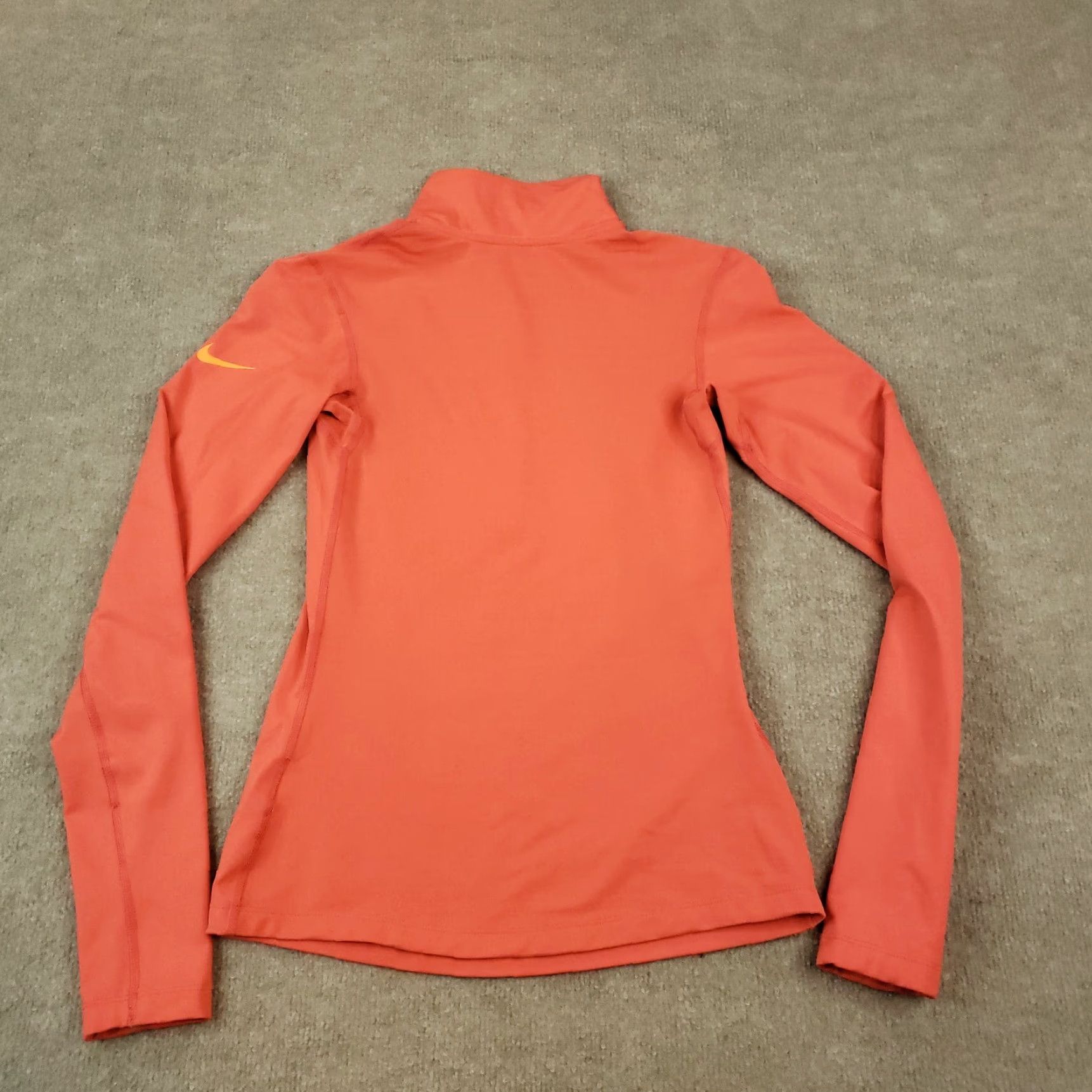 Nike Nike Lightweight Striped Sweatshirt Pullover Womens Small Orange Size S / US 4 / IT 40 - 7 Thumbnail
