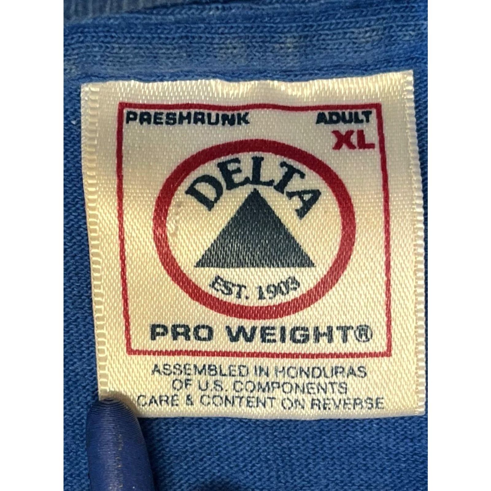 Delta VINTAGE Delta Pro Weight T-Shirt XL Men Blue 90s Surfboards Short Sleeve Crew Neck Cotton Size US XL / EU 56 / 4 - 7 Thumbnail