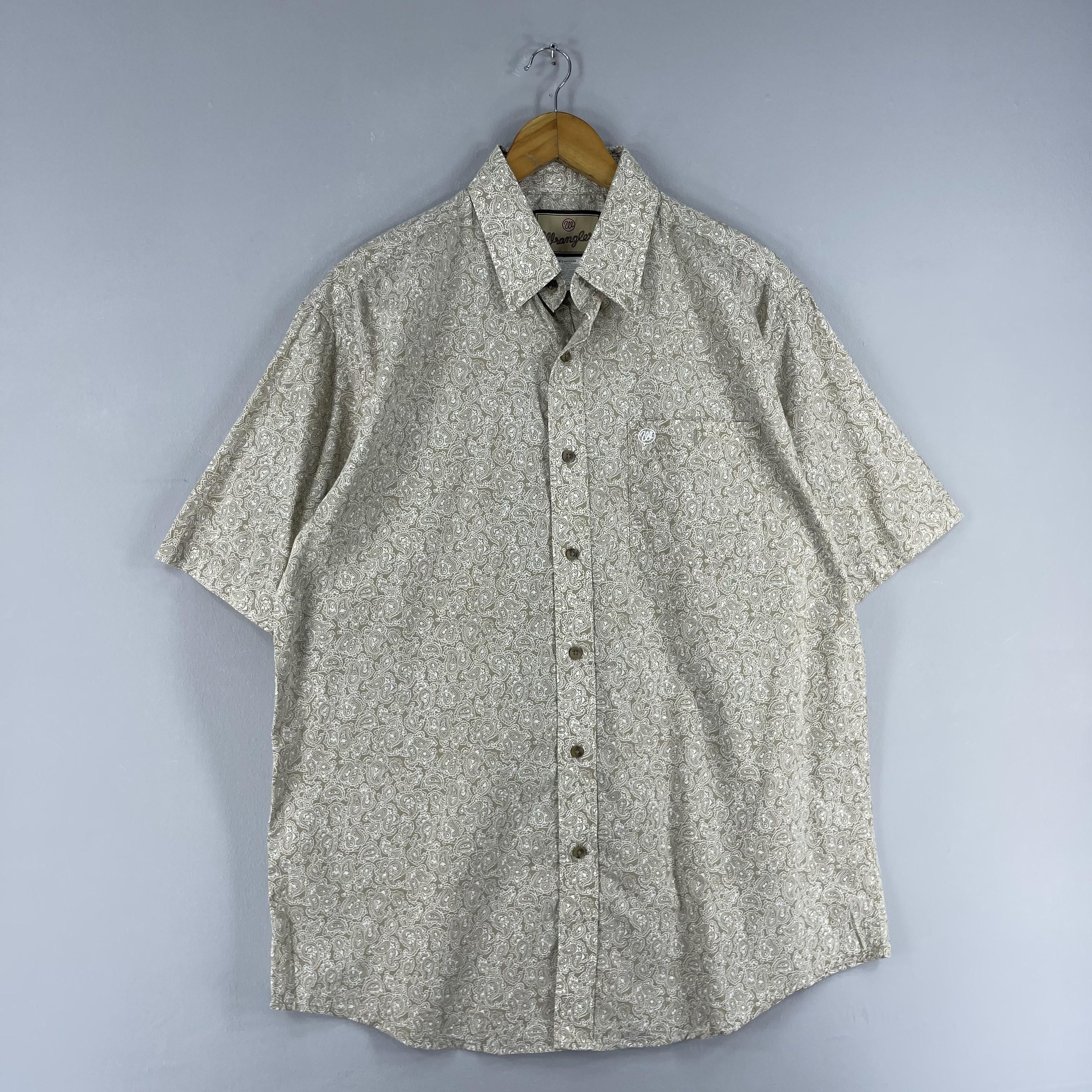 Wrangler Vintage 90s WRANGLER Floral Paisley Party Disco Shirt Size US L / EU 52-54 / 3 - 4 Thumbnail