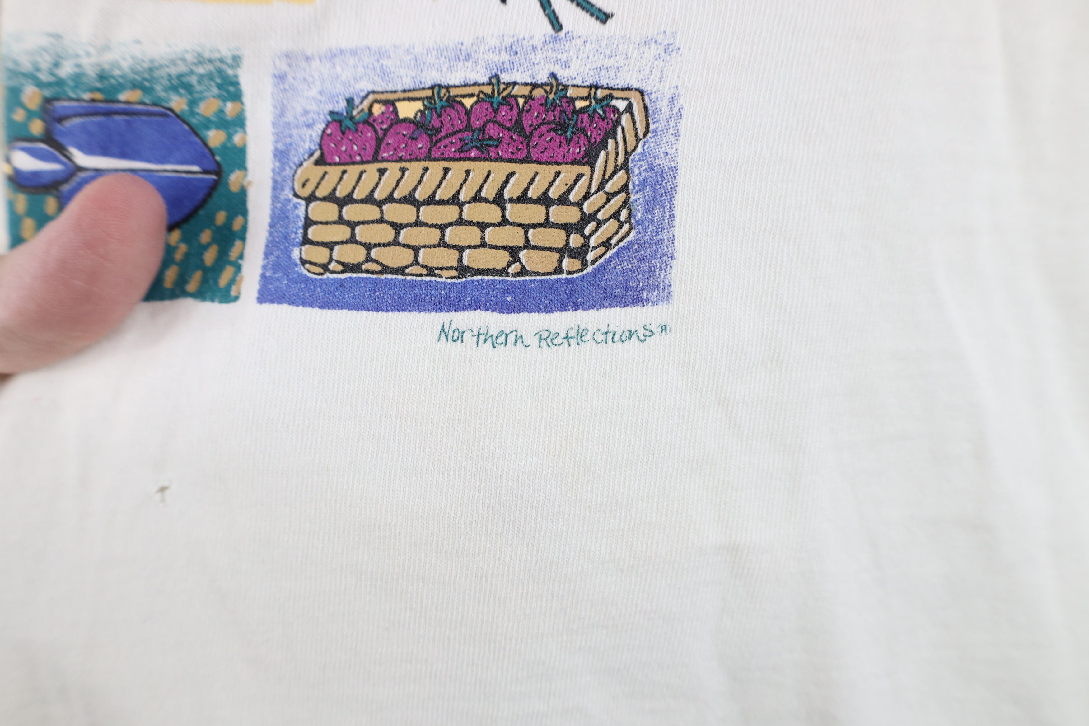 Vintage Vintage 90s Streetwear Nature Garden Butterfly T-Shirt Size XL / US 12-14 / IT 48-50 - 5 Thumbnail