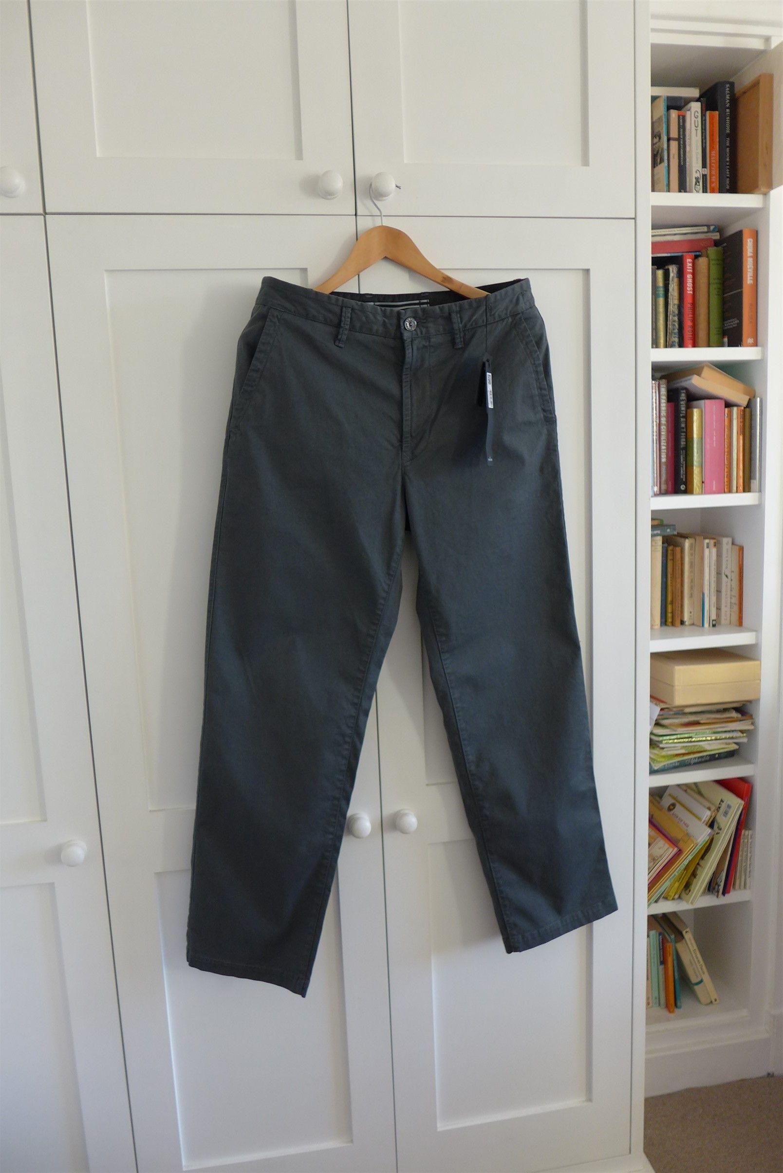 Stone Island Stone Island Trousers Pants Grey Garment Dyed Cotton Size US 31 - 1 Thumbnail