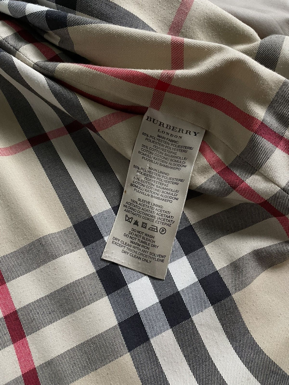 Burberry Burberry Beige Long Nova Check Trench Coat Jacket Size US L / EU 52-54 / 3 - 19 Thumbnail